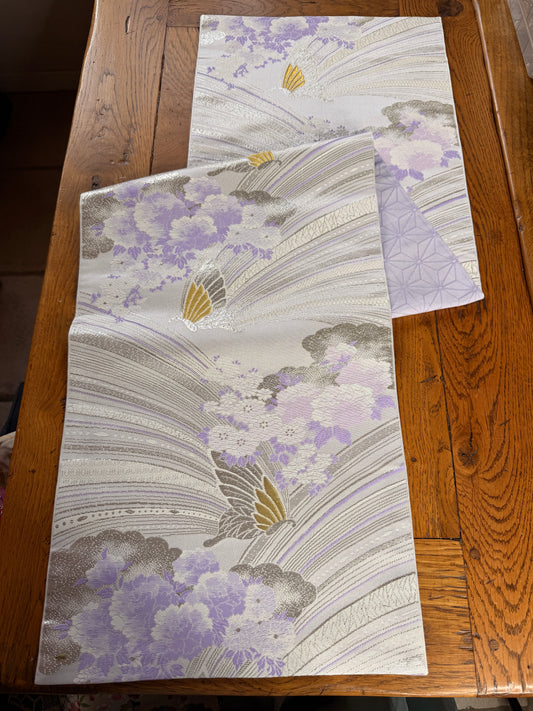 Chemin de table Obi kimono japonais