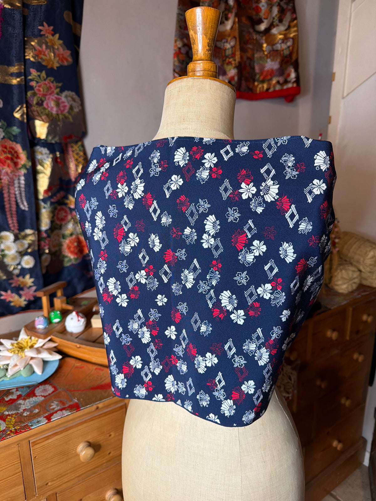 Top tunique 3 en 1 kimono japonais en soie