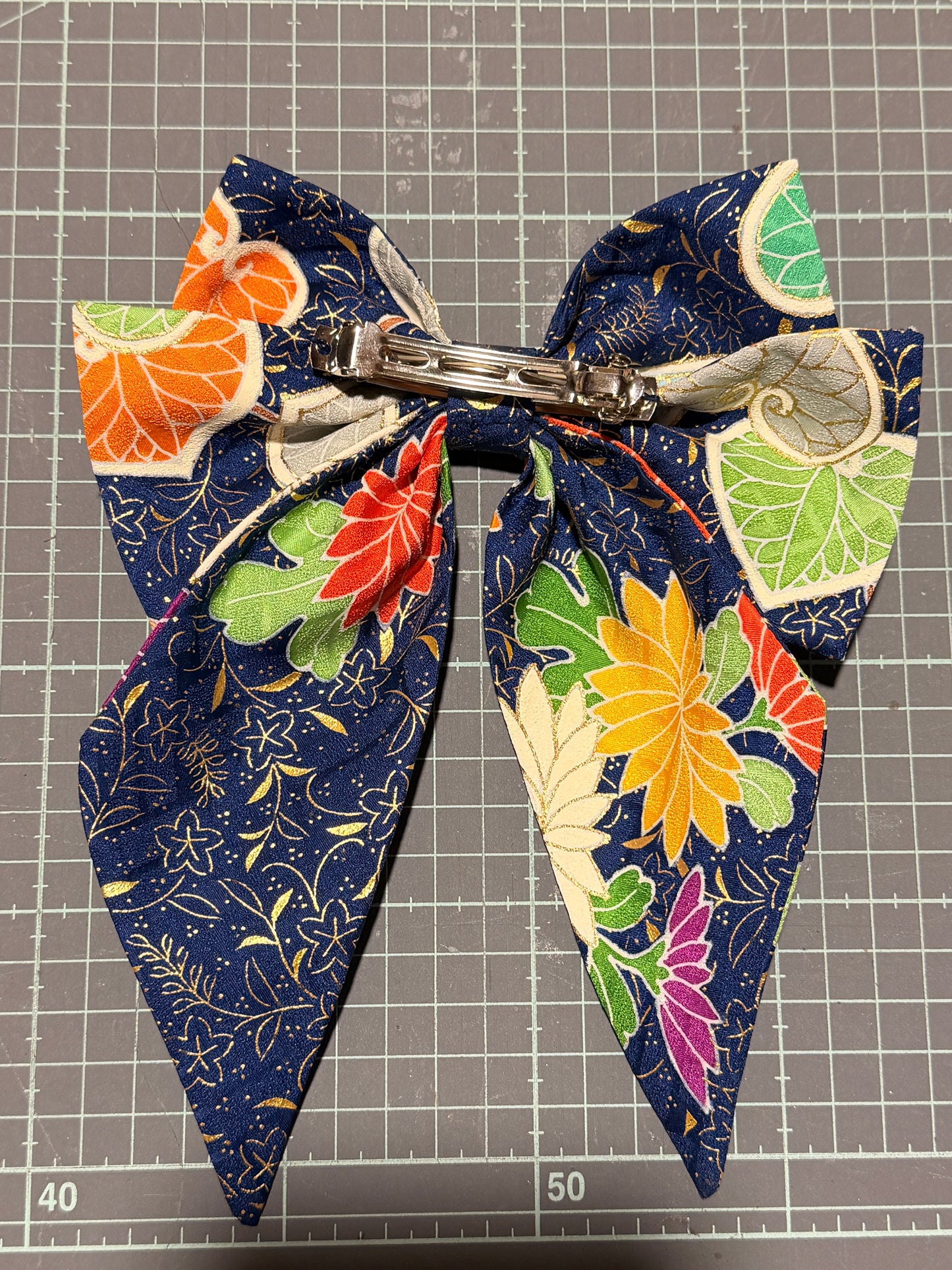 Barette japonaise kimono furisode en soie Neuf