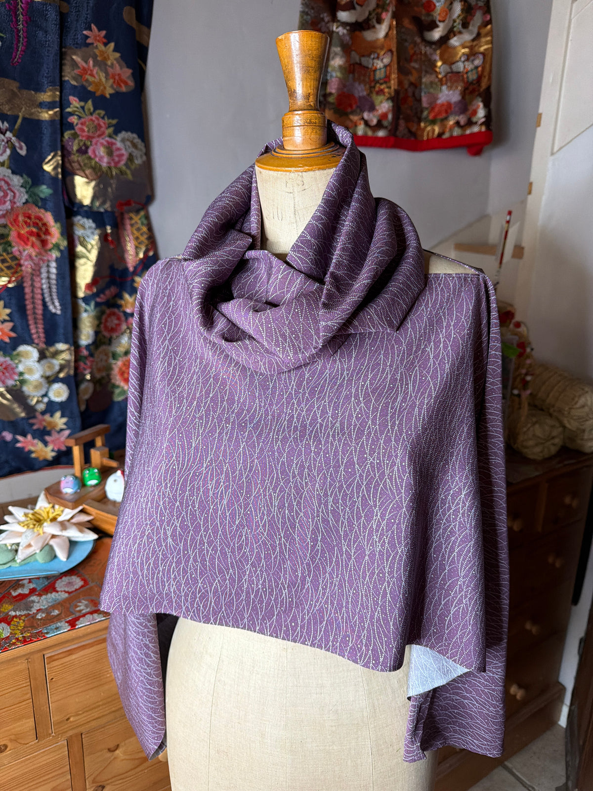Top tunique 3 en 1 kimono japonais en soie