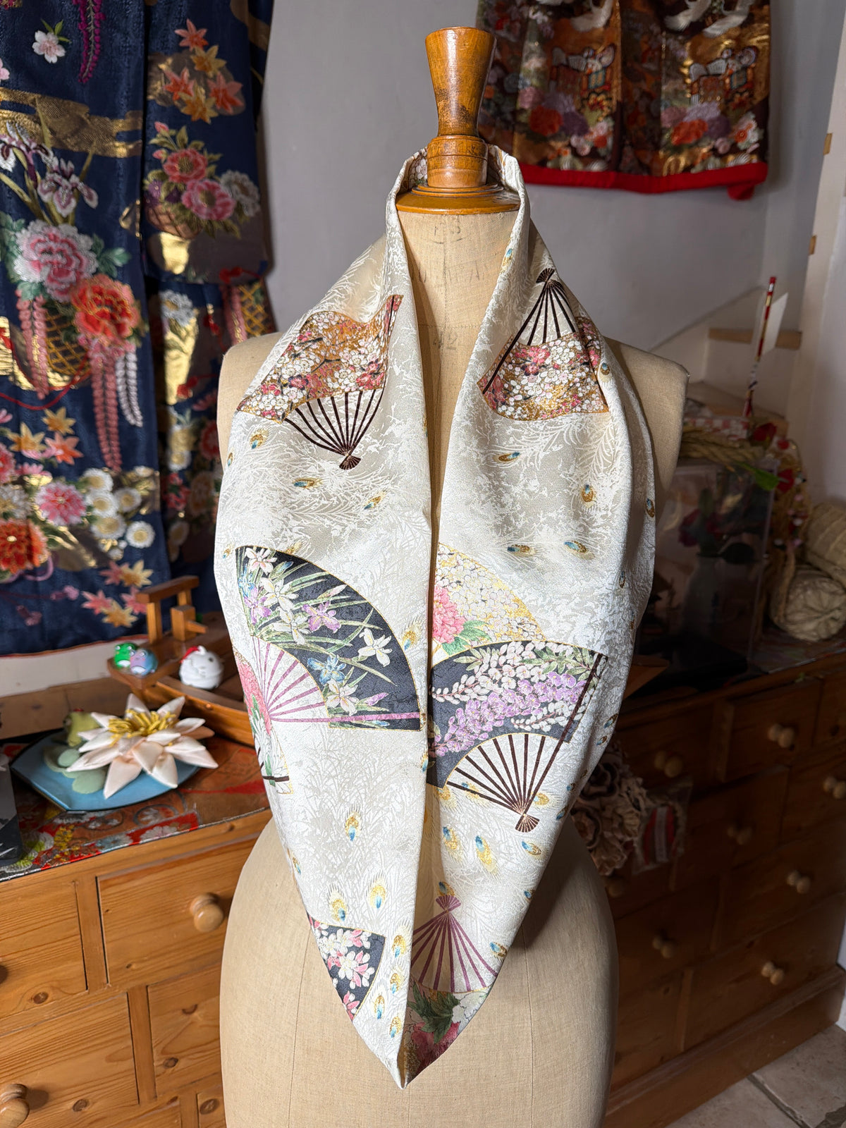Tour de cou kimono japonais en soie