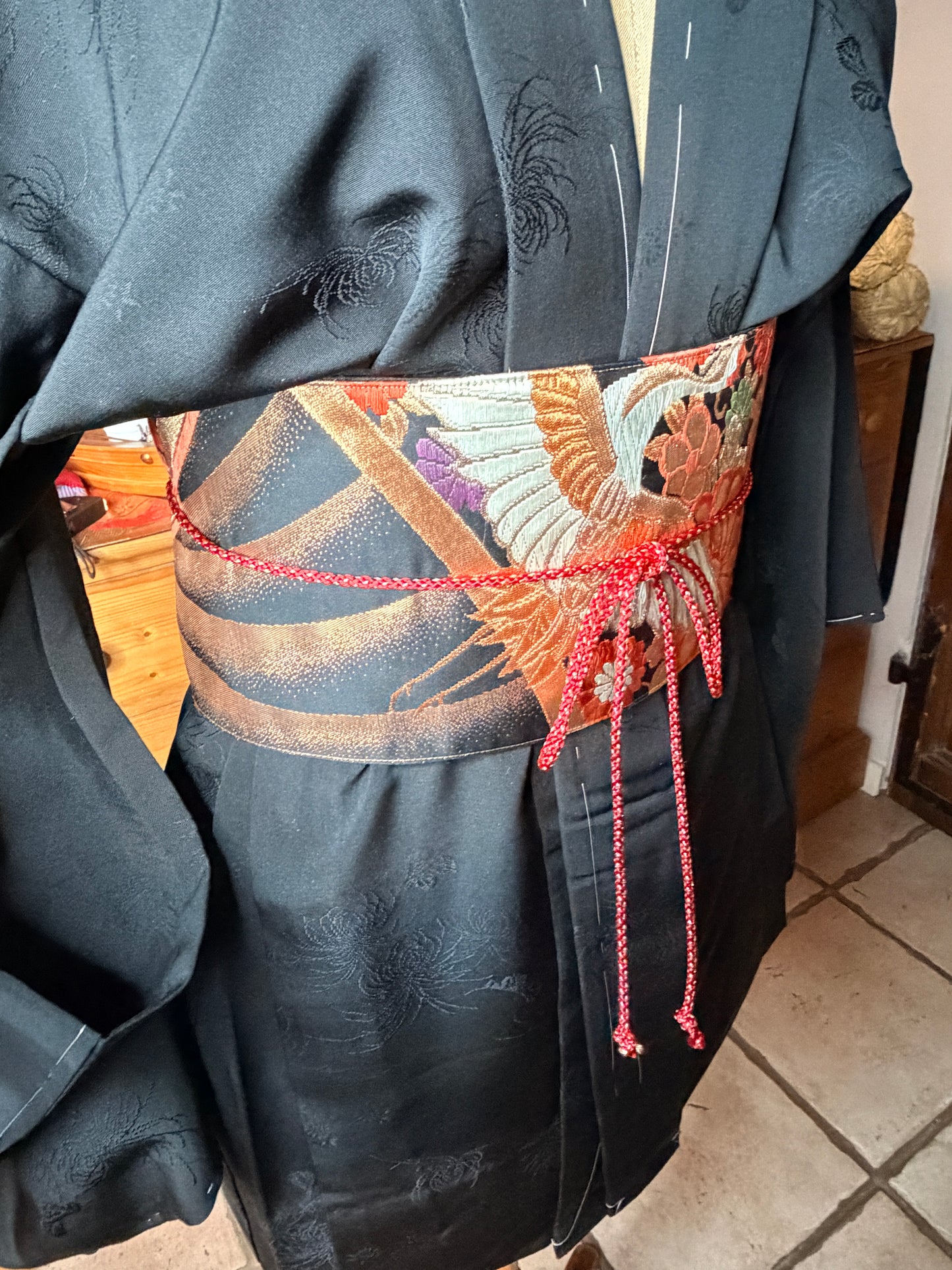 Ceinture Obi kimono japonais en soie