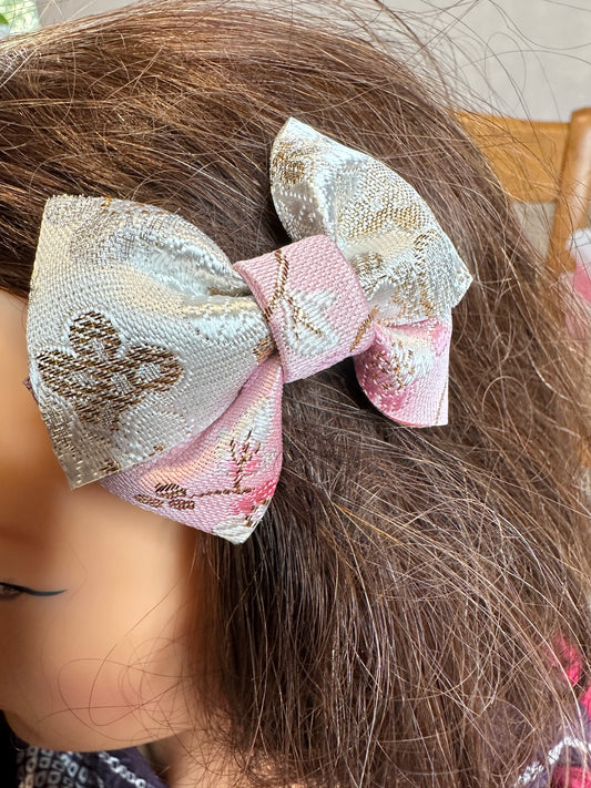 2 pinces à cheveux rubans japonais kimono