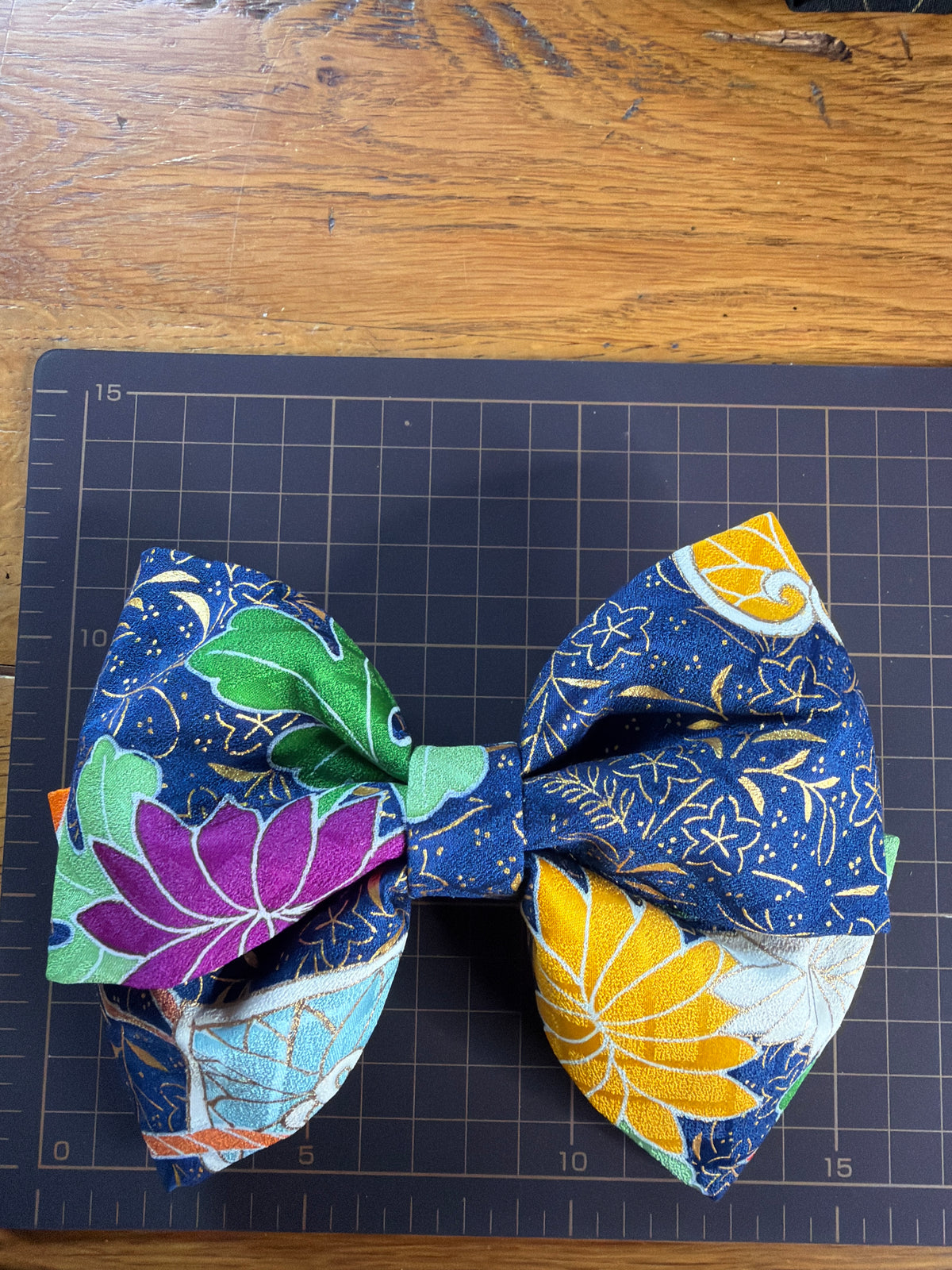 Barette japonaise kimono furisode en soie Neuf