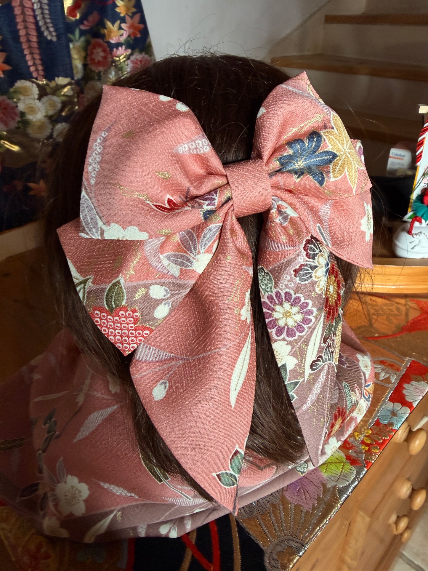 Barette japonaise kimono japonais en soie