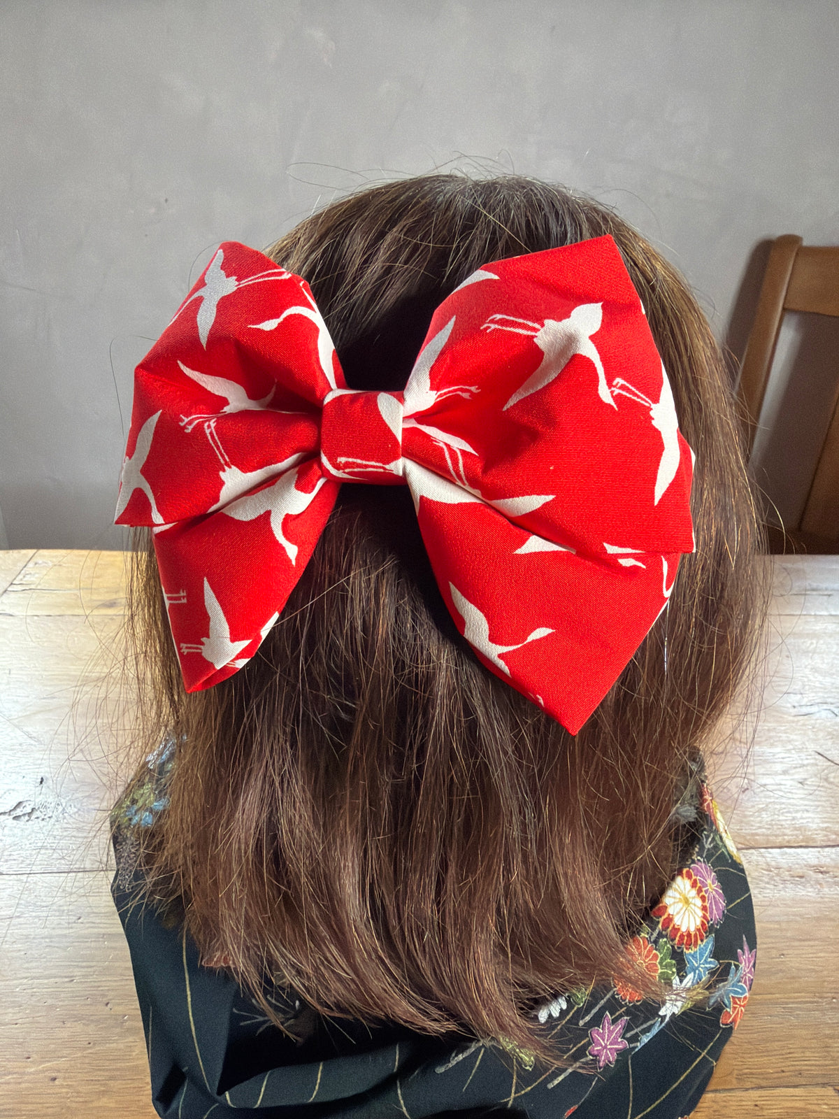 Barette japonaise kimono en soie