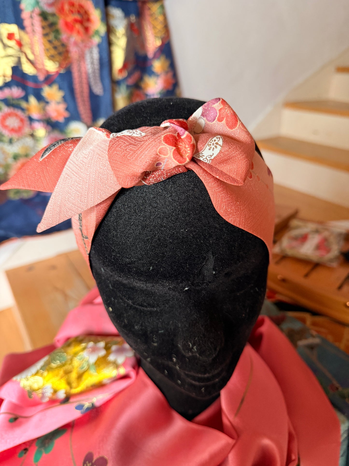 Foulard ruban kimono japonais en soie Neuf