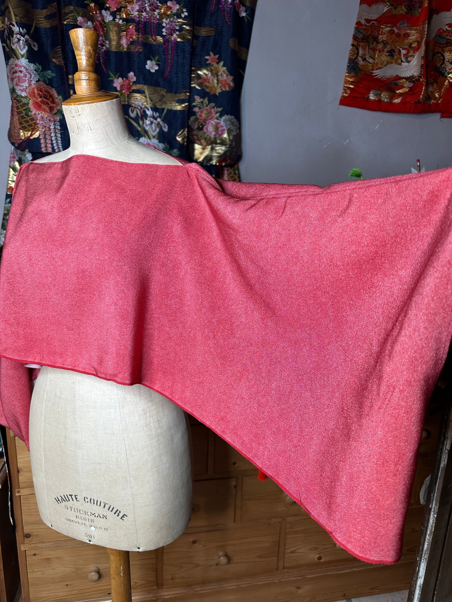 Top tunique kimono japonais en soie Neuf