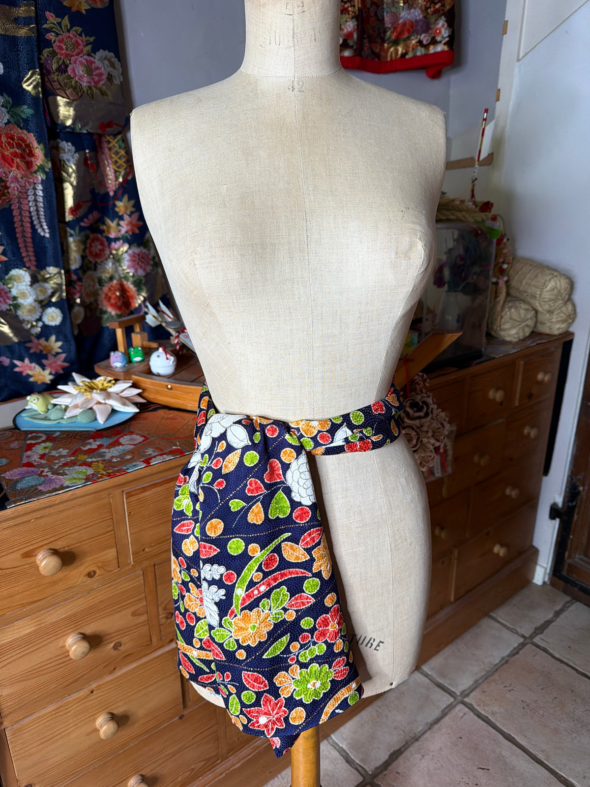 Foulard kimono japonais en soie