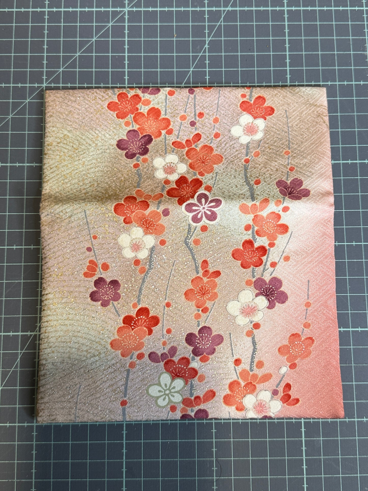 Pochette 2 compartiments kimono japonais en soie