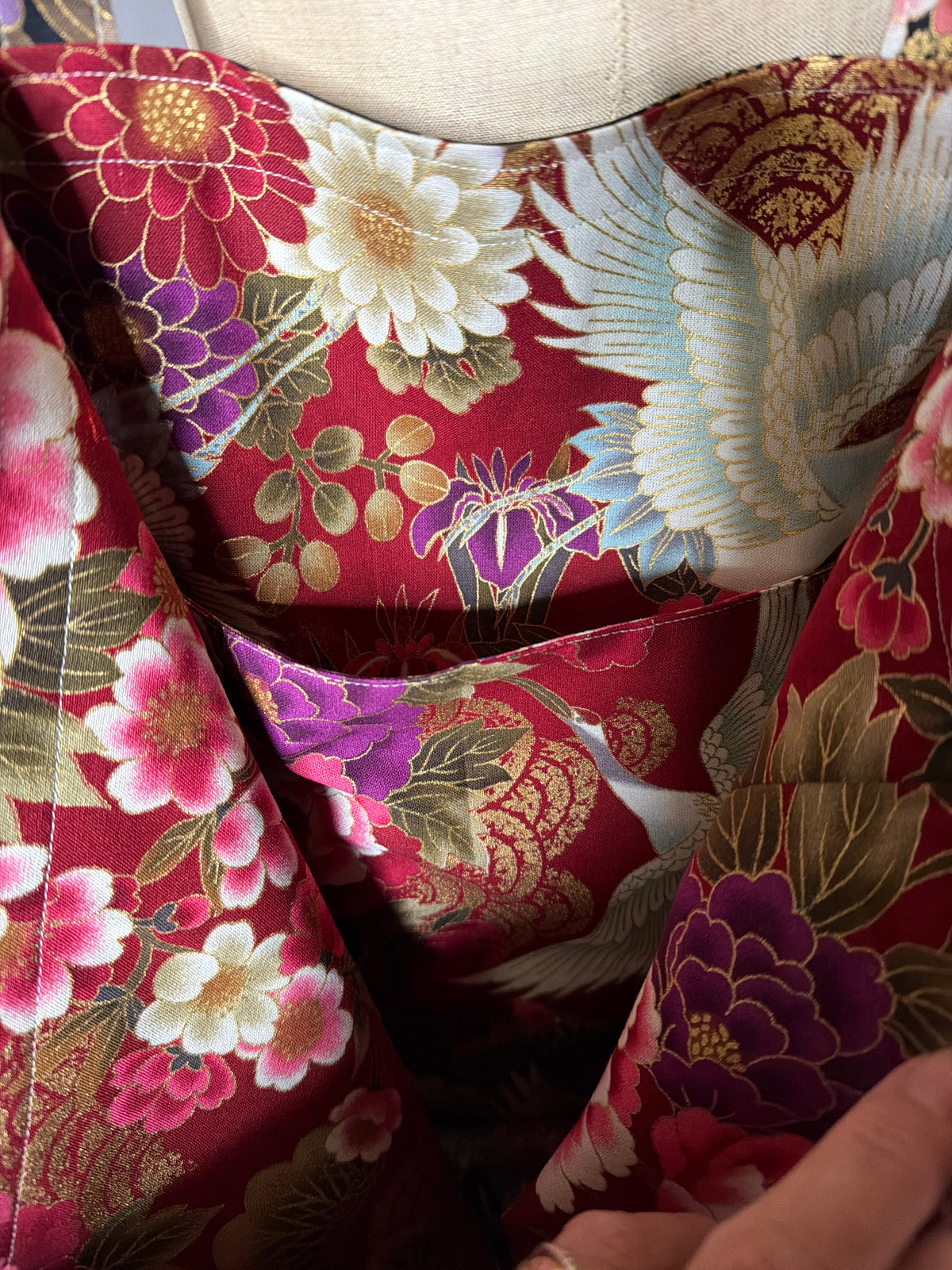 Tote bag tissu japonais en coton