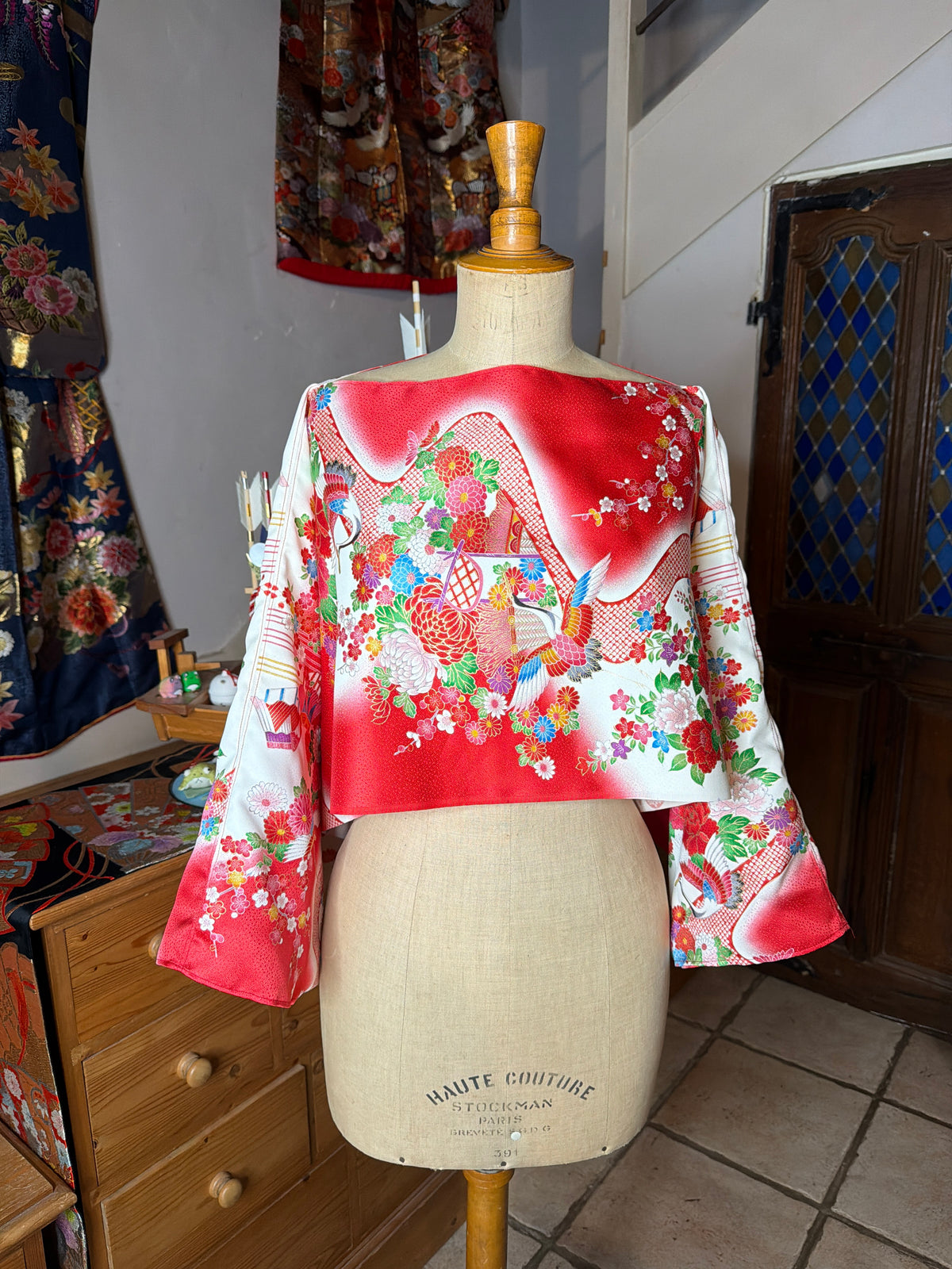 Top tunique 3 en 1 kimono japonais enfant en soie