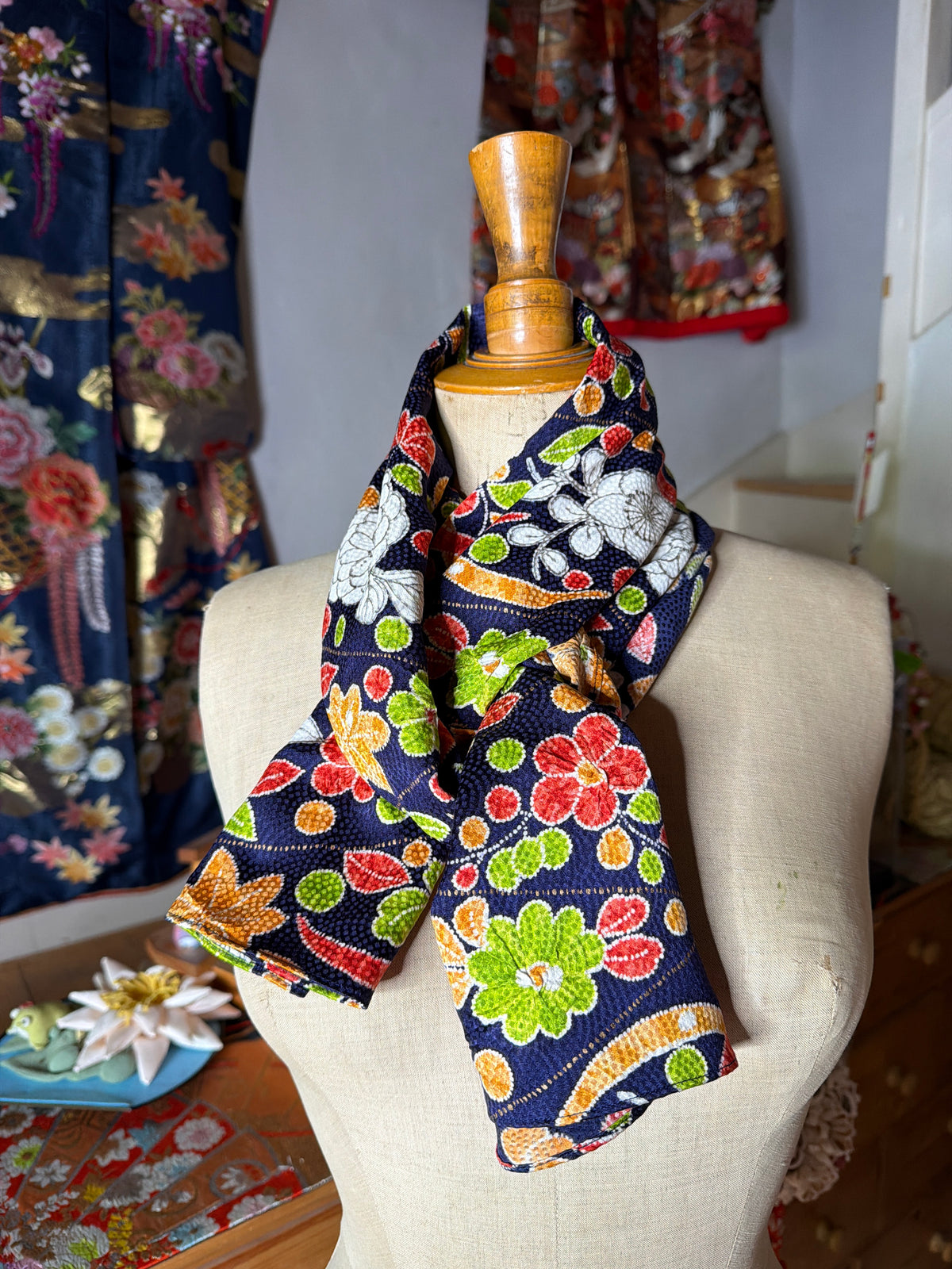 Foulard kimono japonais en soie