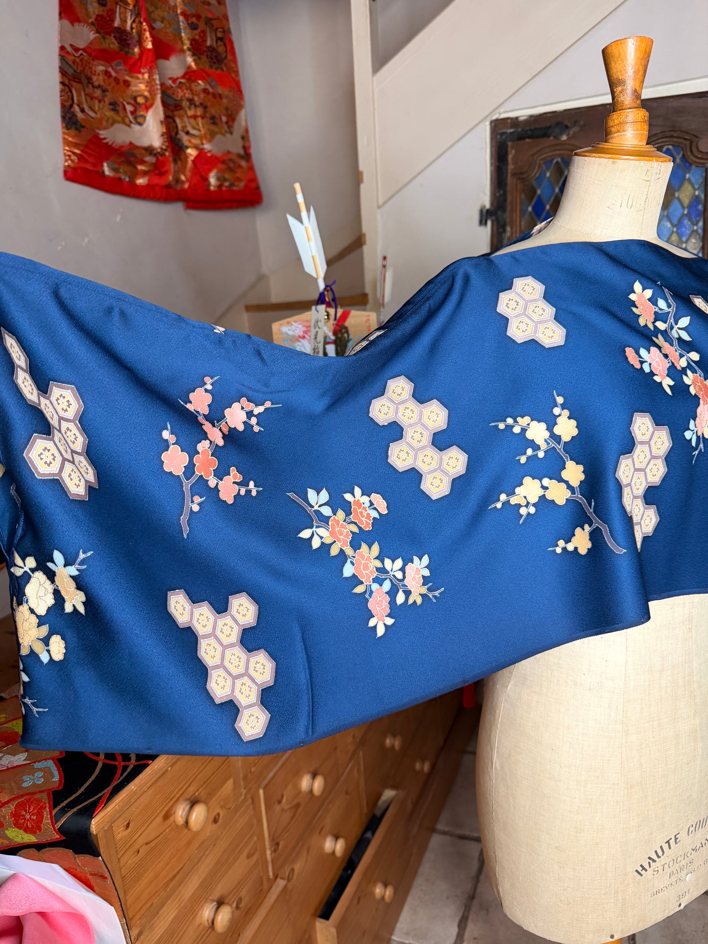 Cape tunique kimono japonais en soie Neuf