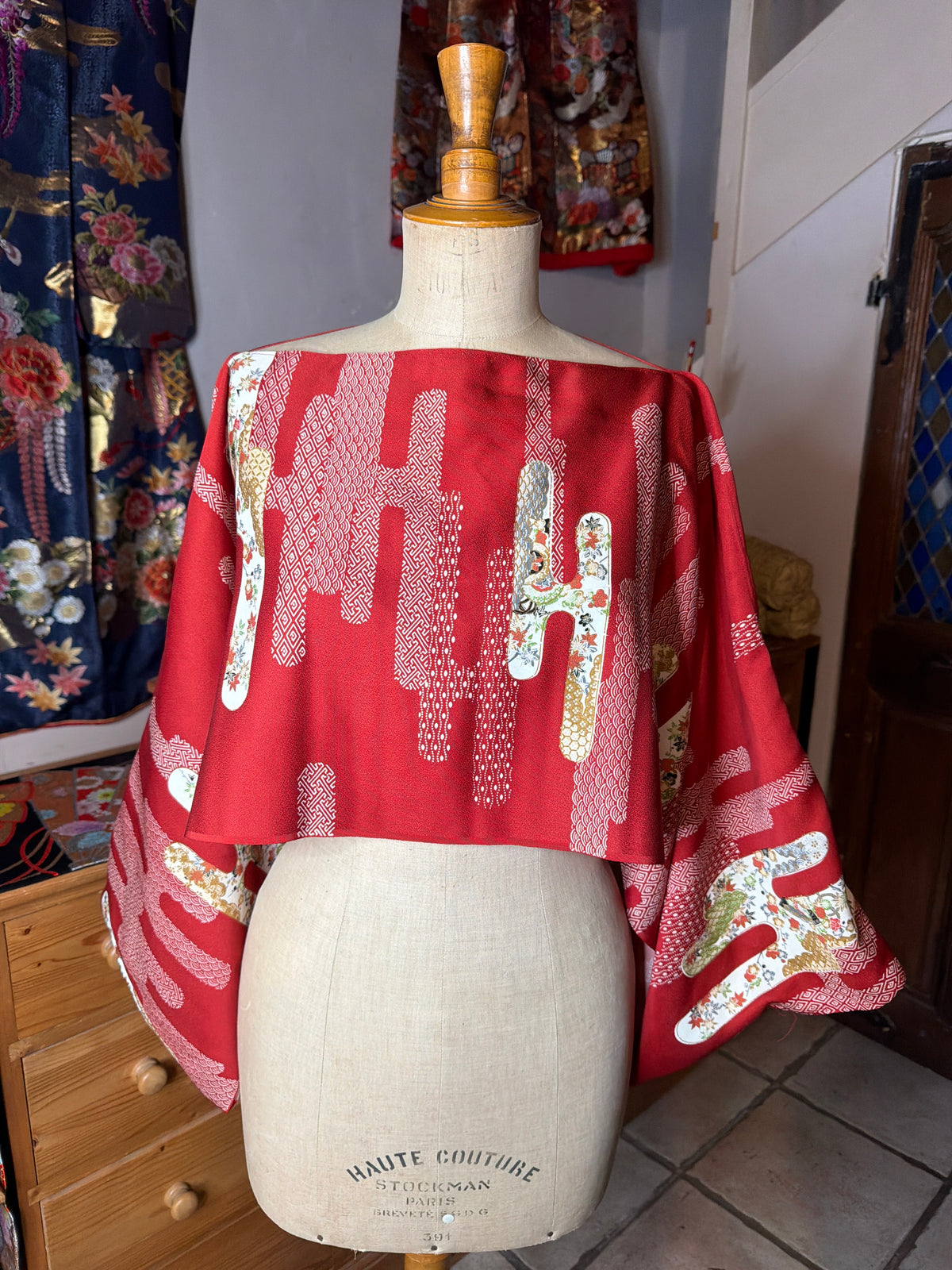 Top tunique 3 en 1 kimonos japonais en soie