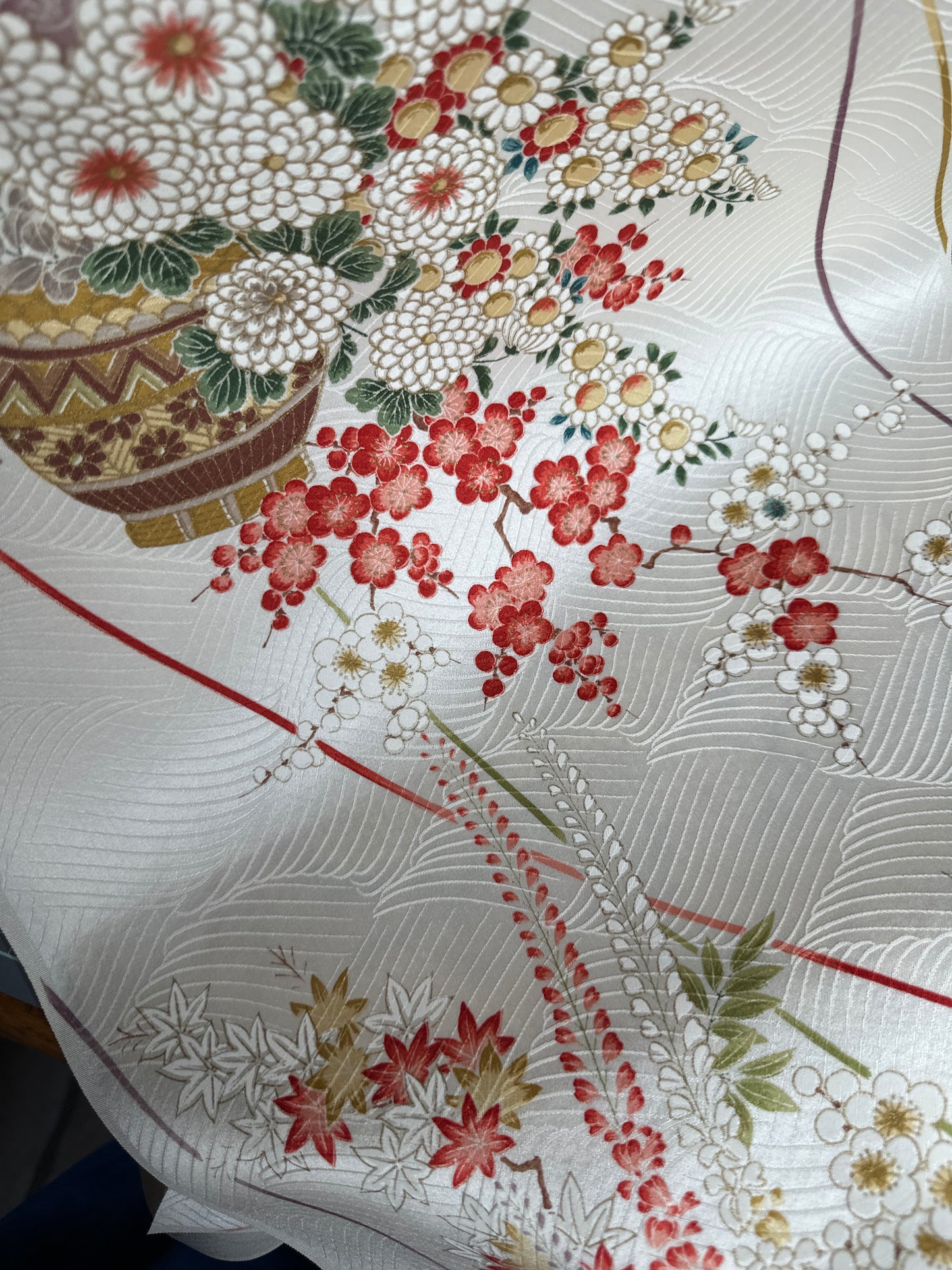 Tissu en soie kimono