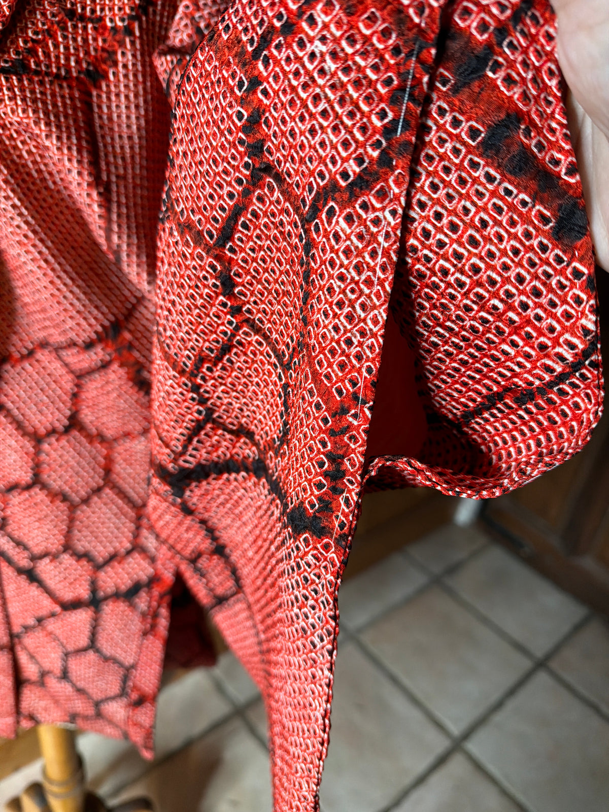 Haori veste de kimono en soie Shibori Neuf