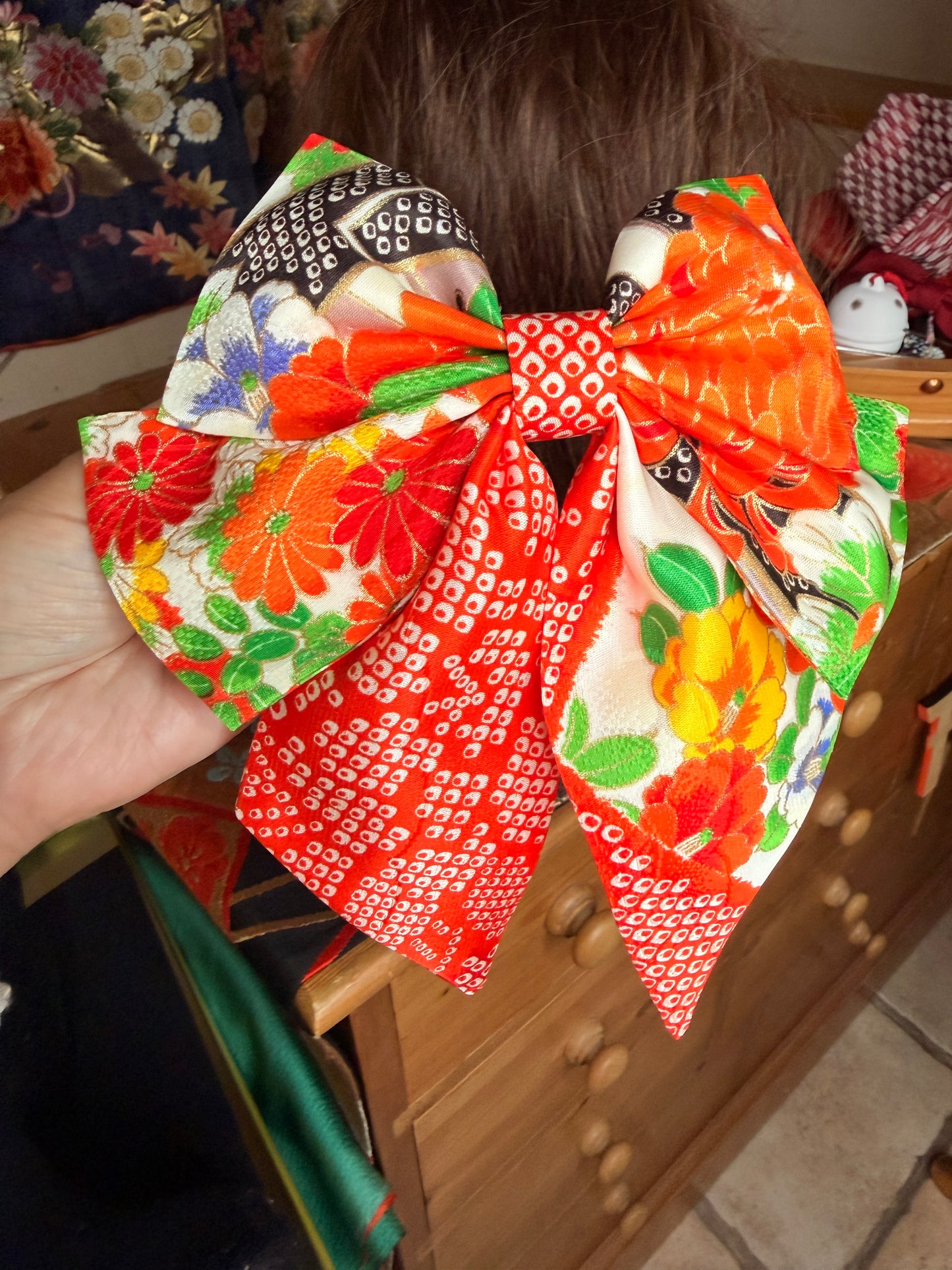 Barette pour les cheveux kimono japonais enfant
