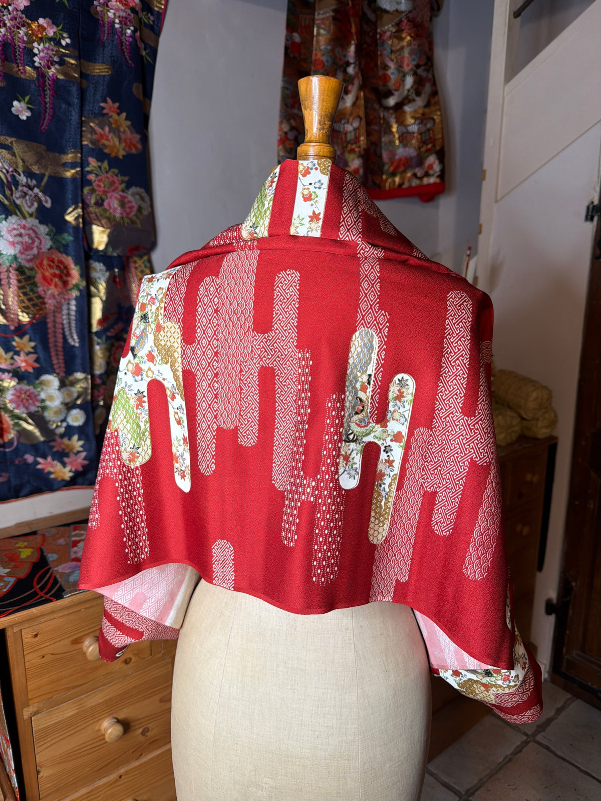 Top tunique 3 en 1 kimonos japonais en soie