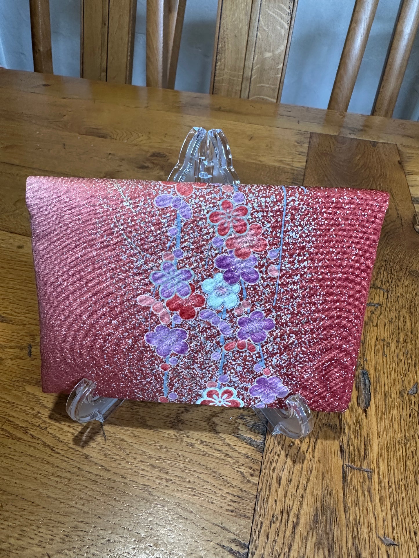 Pochette passeport 2 compartiments kimono japonais en soie