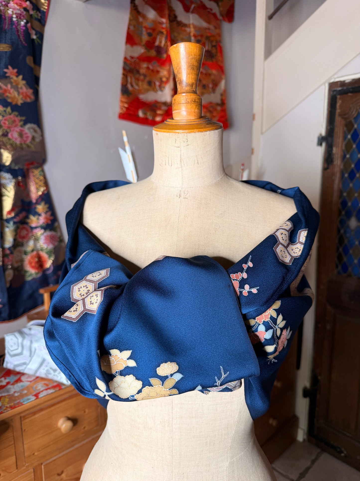 Cape tunique kimono japonais en soie Neuf