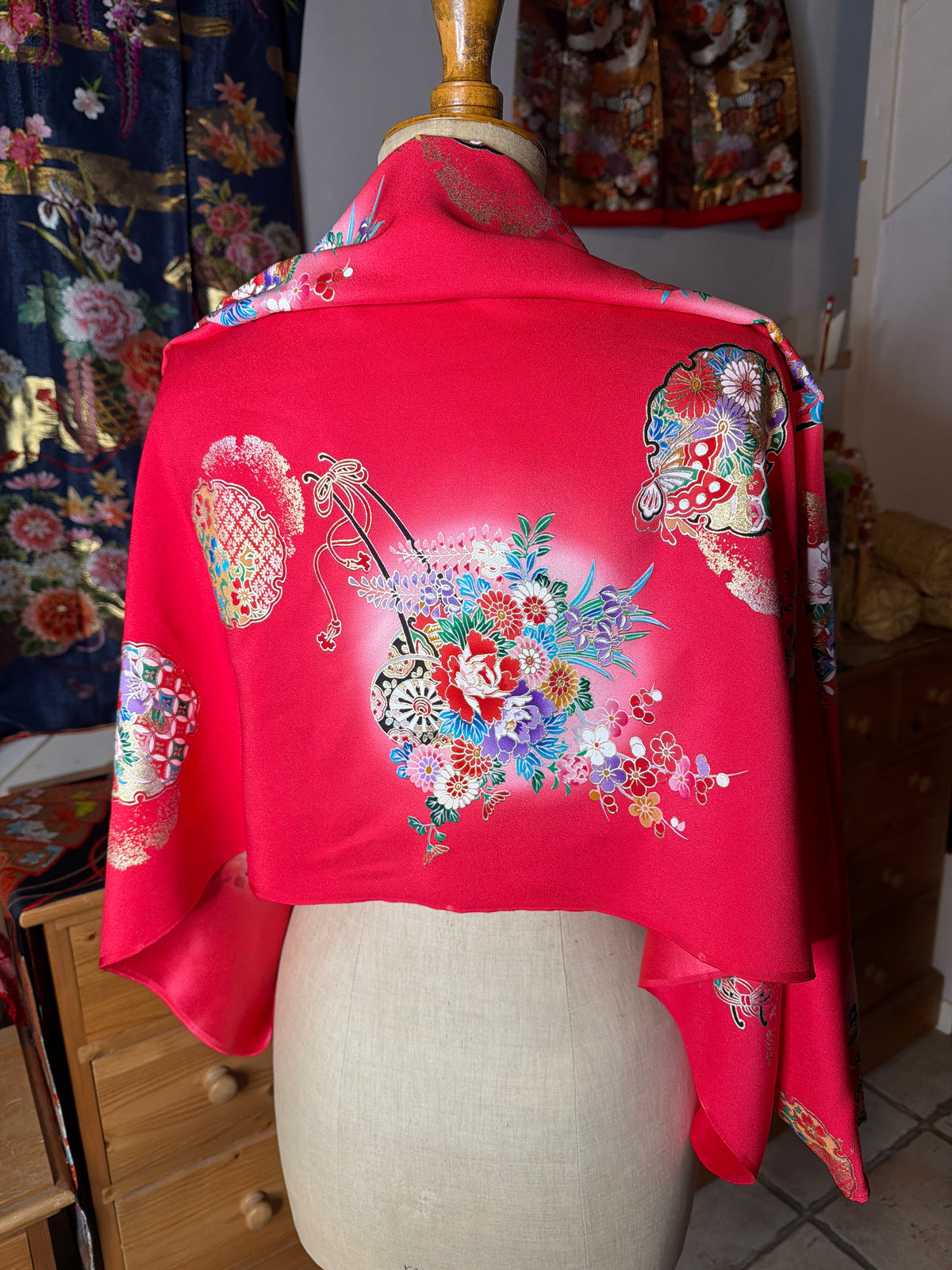 Top tunique 3 en 1 kimono enfant japonais en soie