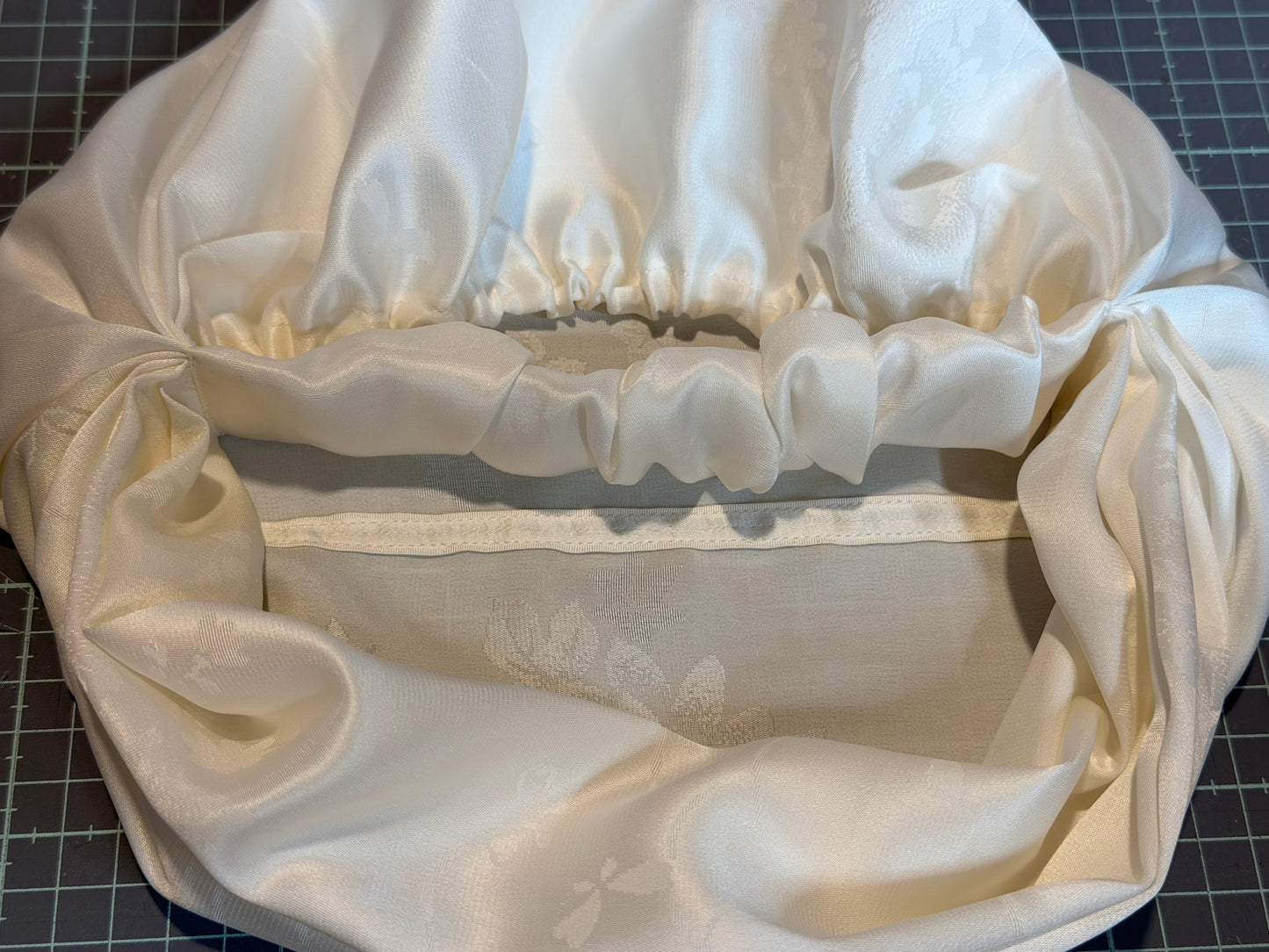 Bonnet de Nuit en soie kimono japonais