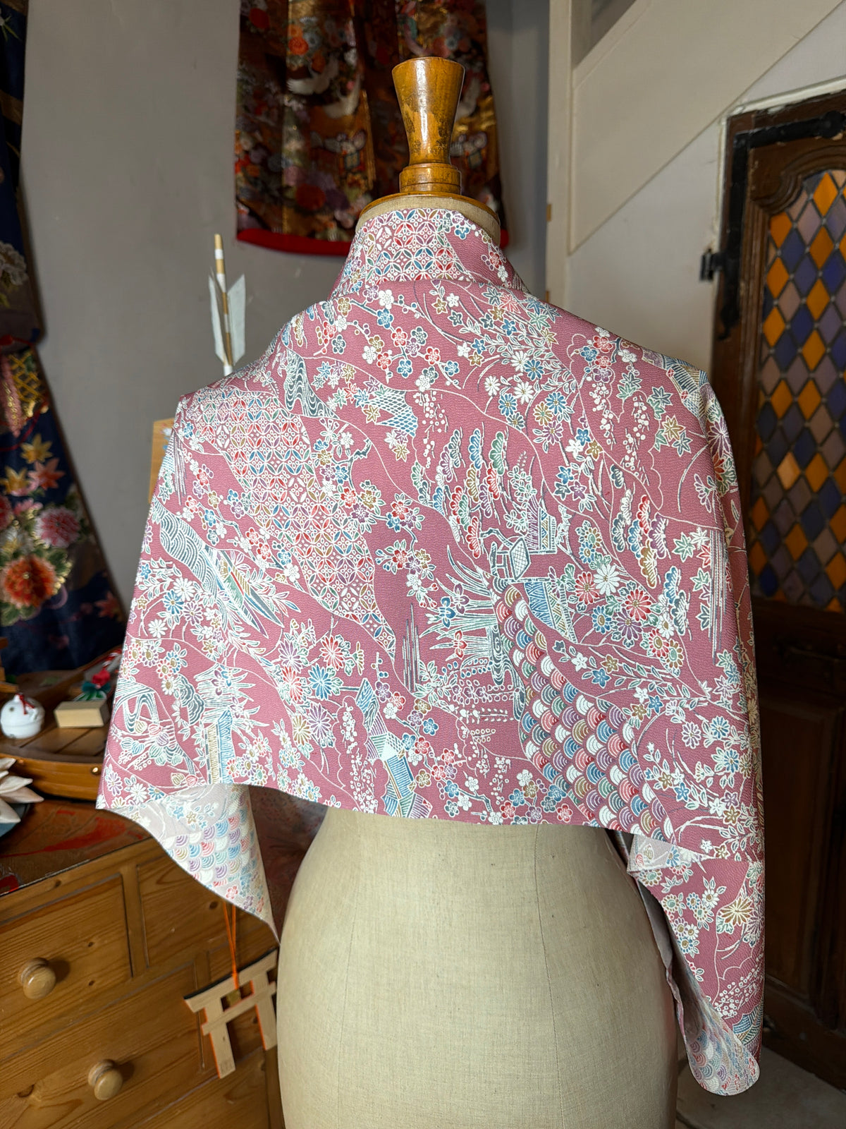 Top tunique 3 en 1 kimono japonais en soie