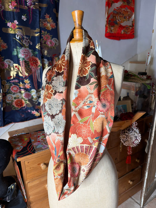 Tour de cou snood kimono japonais furisode Neuf