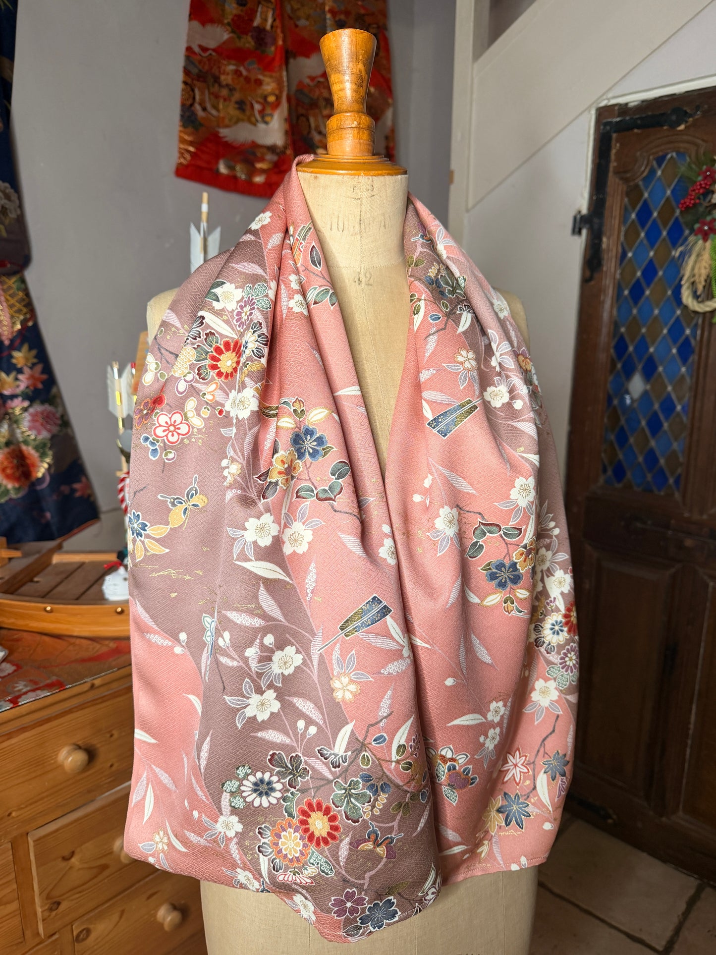 Top tunique kimono japonais en soie