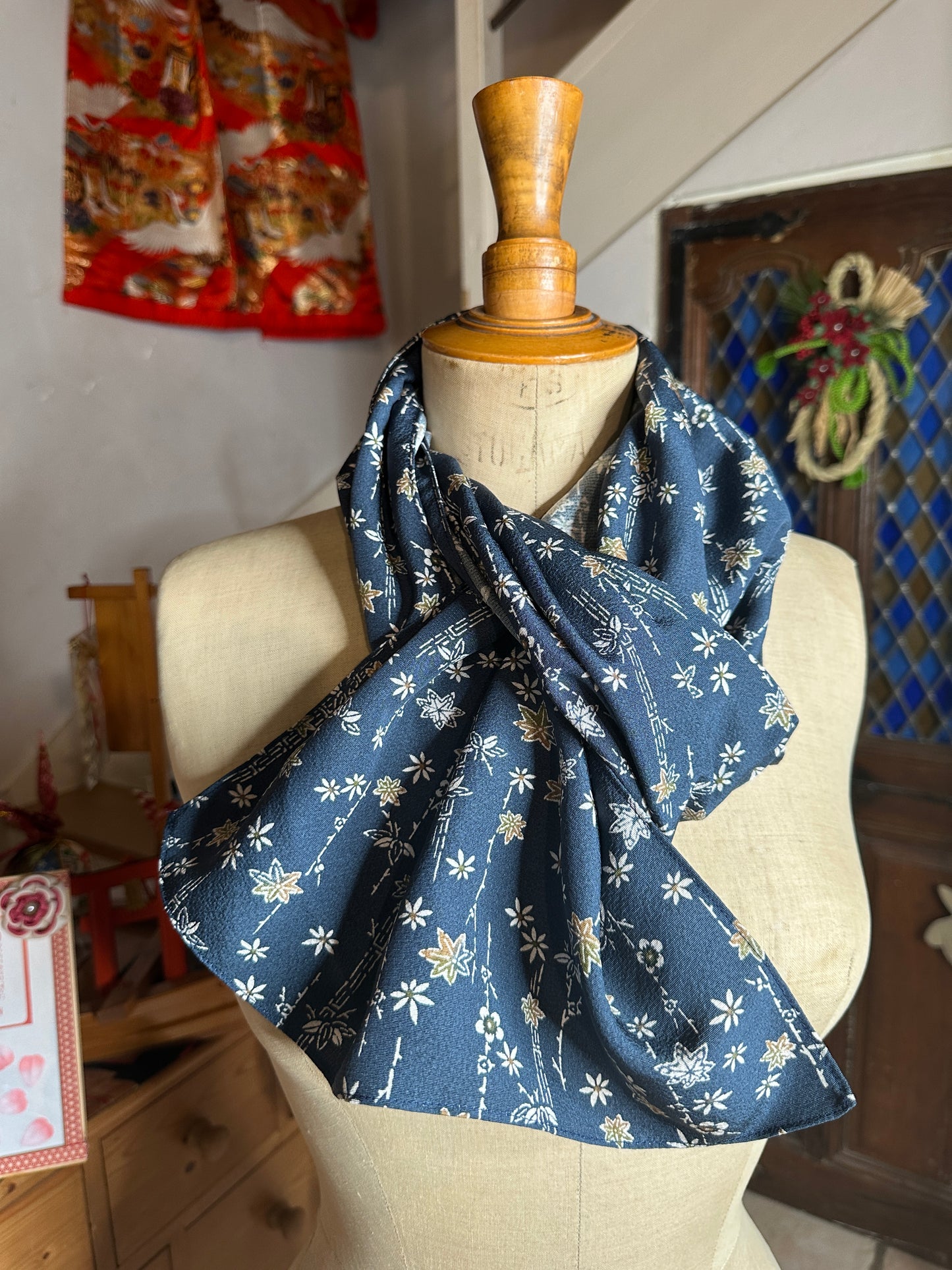 Foulard kimono japonais en soie