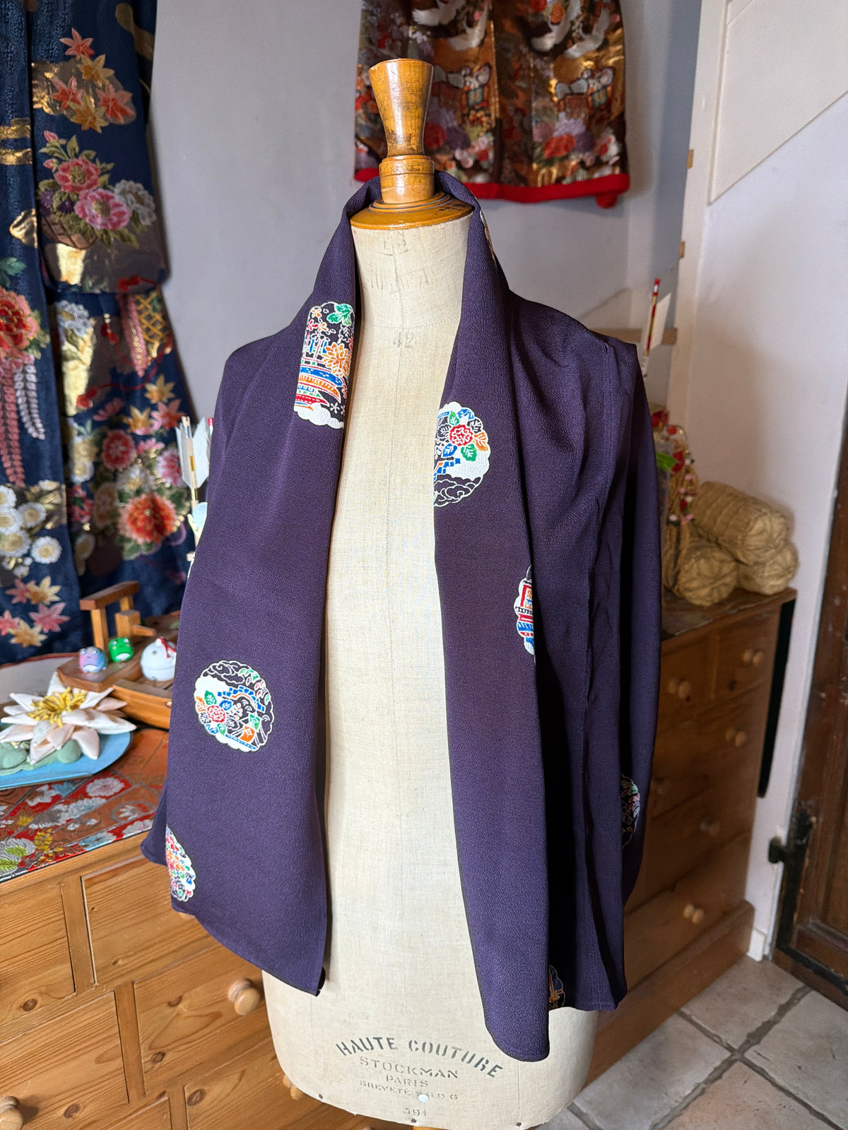 Top tunique 3 en 1 kimono japonais en soie