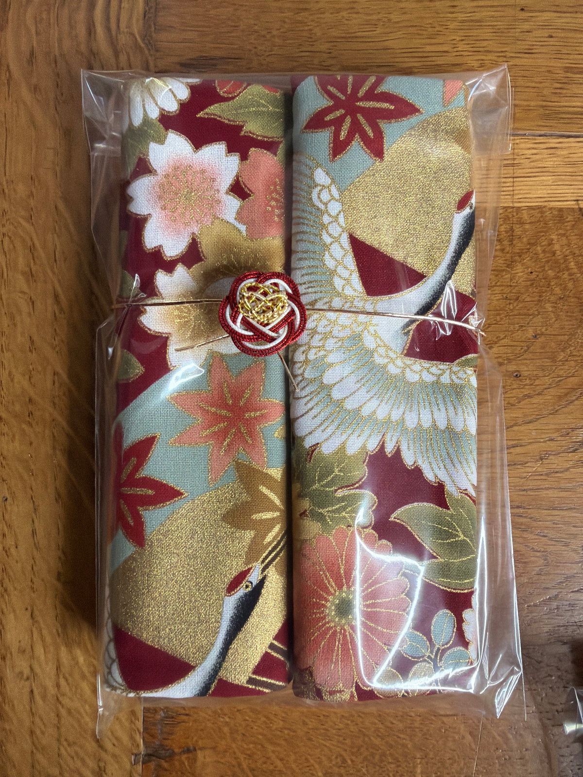 Serviette de table japonais Furoshiki lot de 2 serviettes en coton au choix