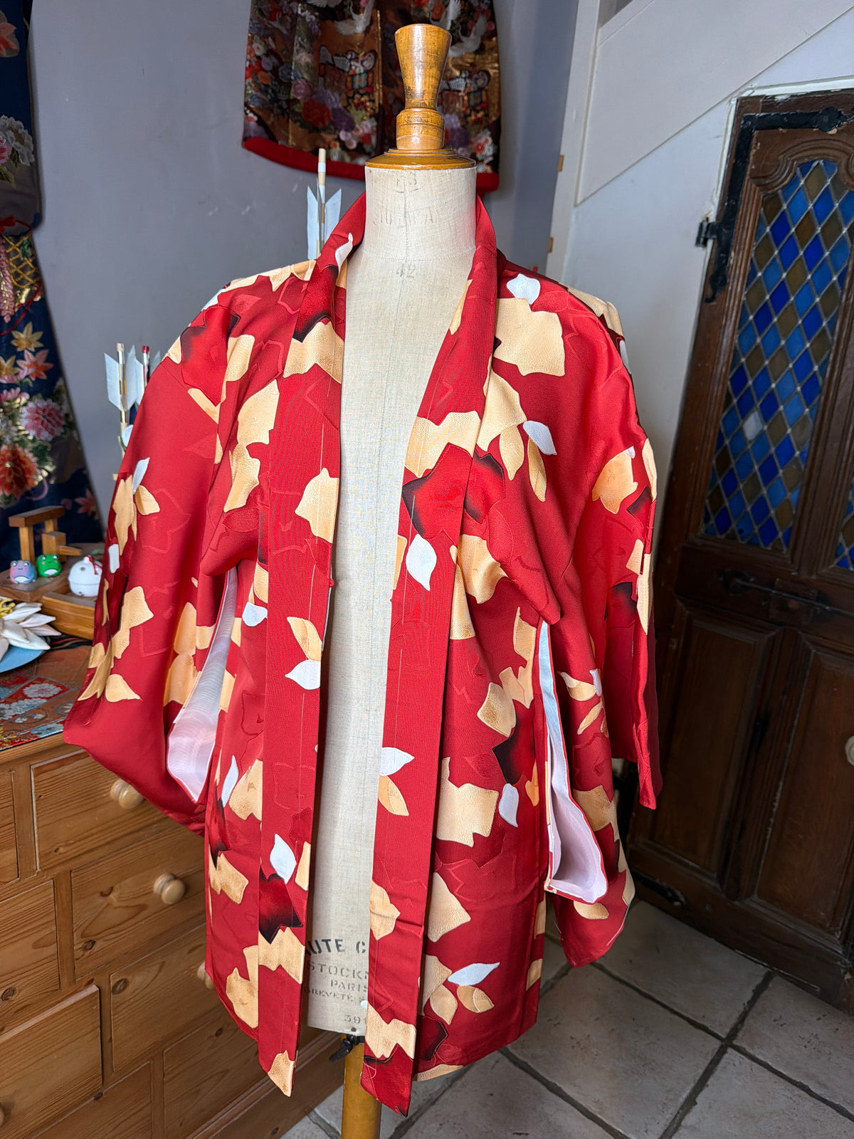 Haori veste de kimono japonais en soie Neuf