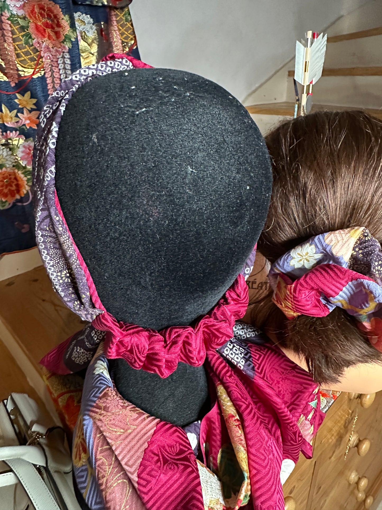 Bandeau pour les cheveux furisode en soie