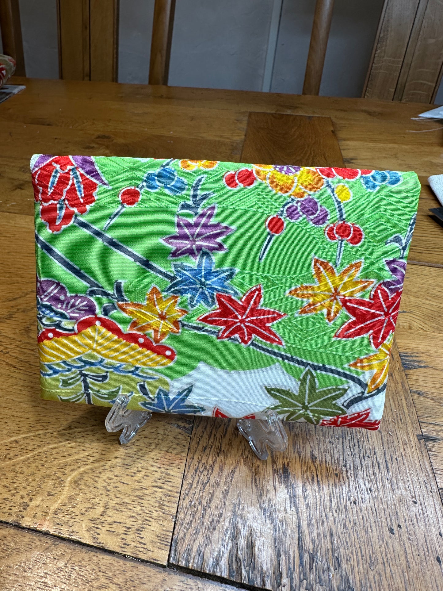 Pochette 2  compartiments kimono japonais en soie