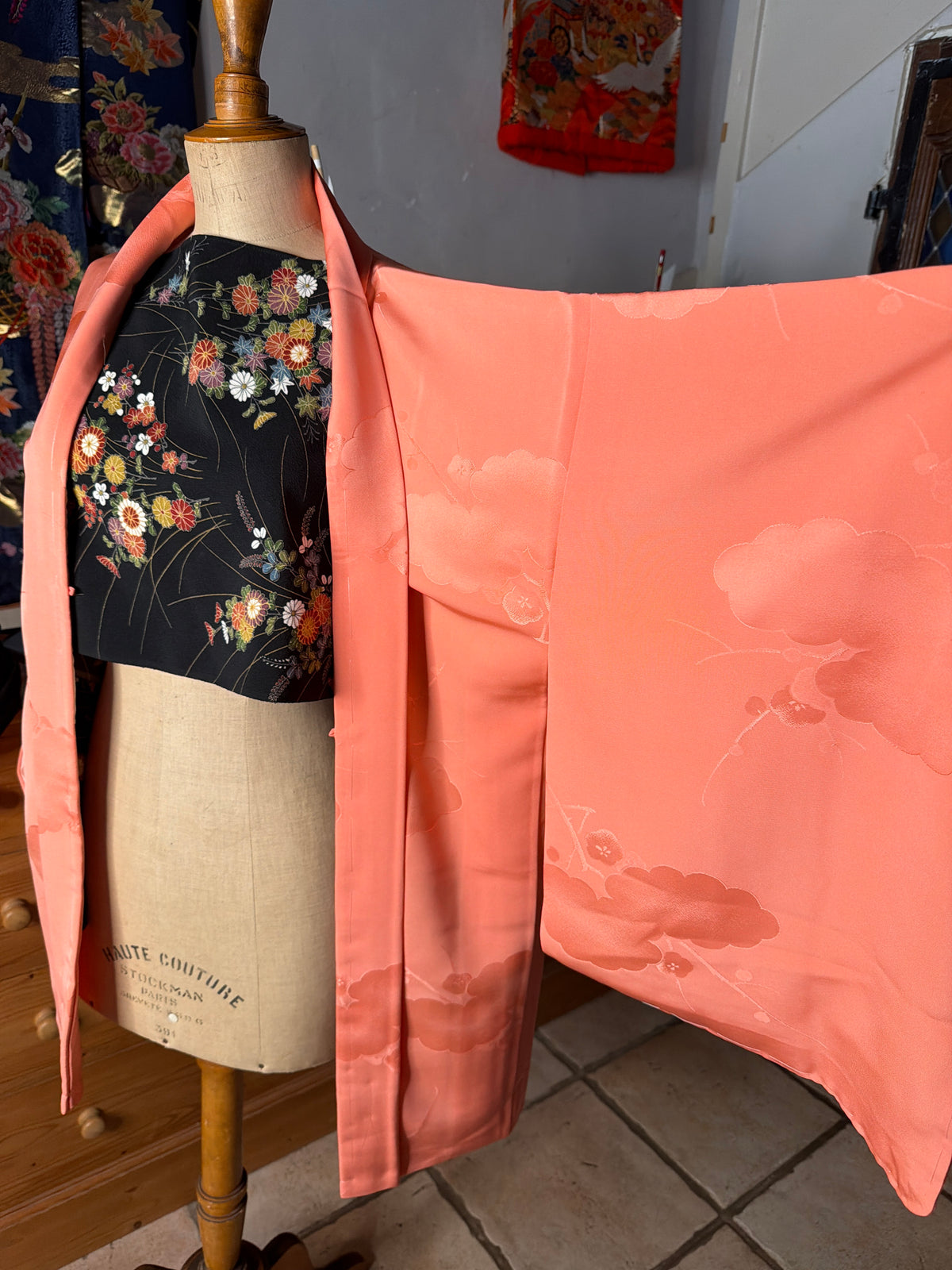 Haori veste de kimono japonais en soie Neuf