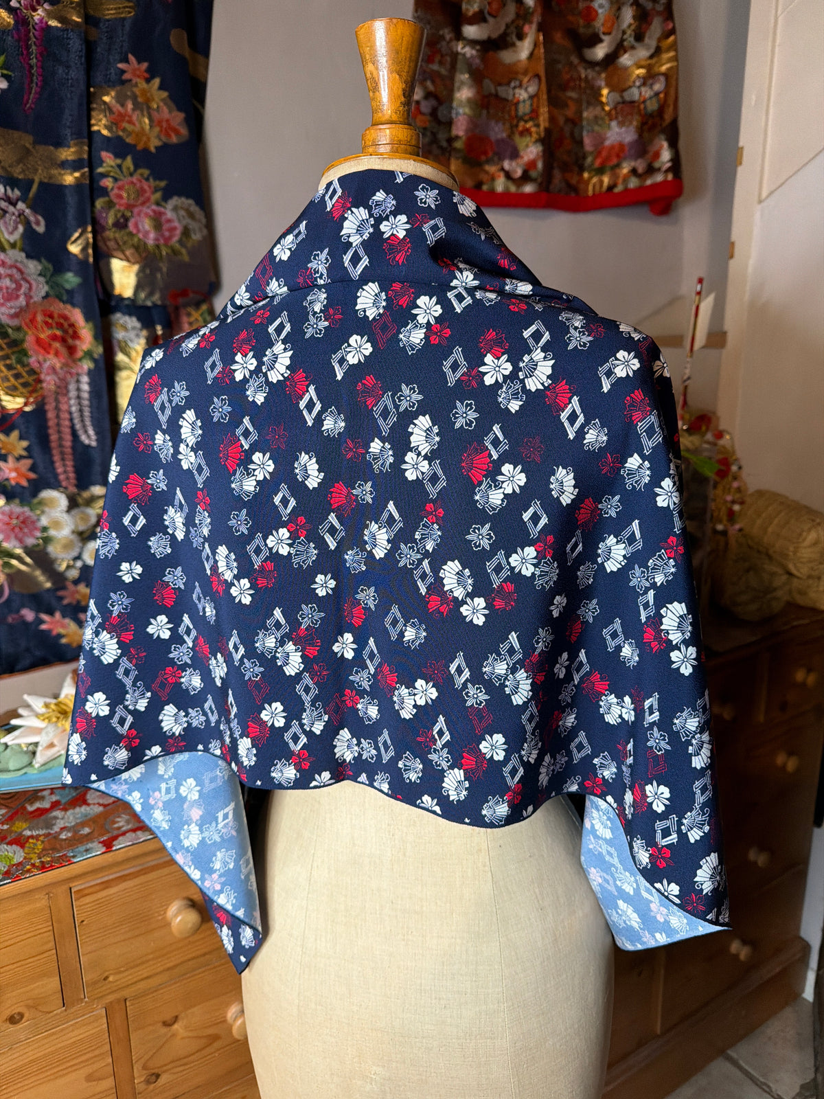 Top tunique 3 en 1 kimono japonais en soie