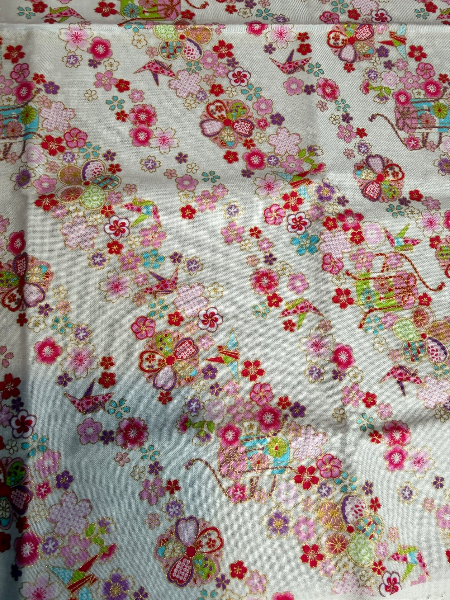 Coupon Tissu Japonais en coton 50cmx50cm