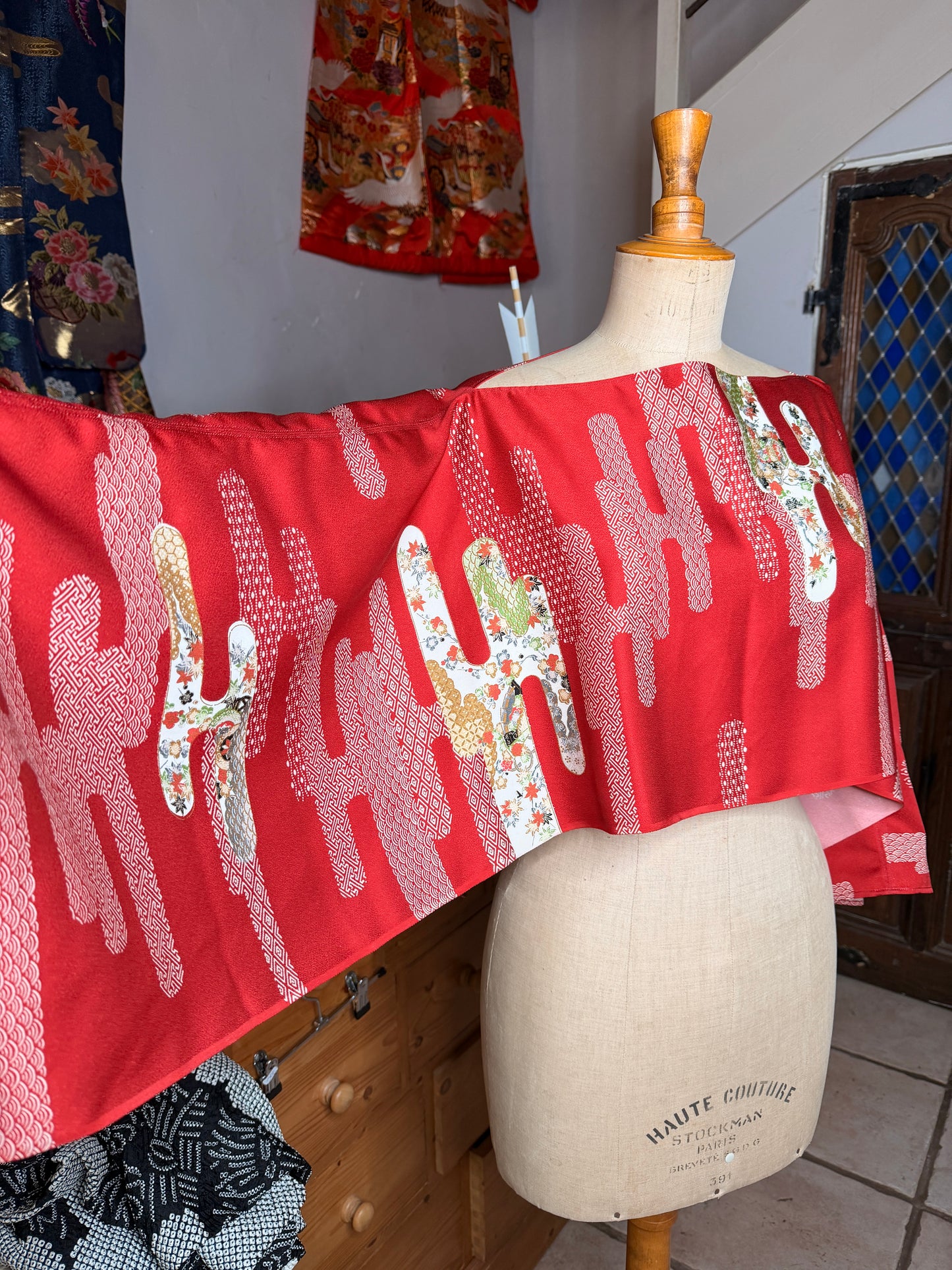 Top tunique 3 en 1 kimono japonais en soie