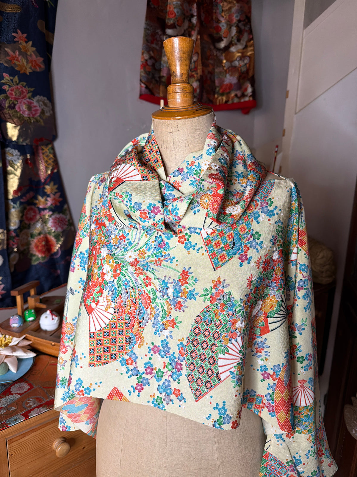 Top tunique 3 en 1 kimono japonais en soie
