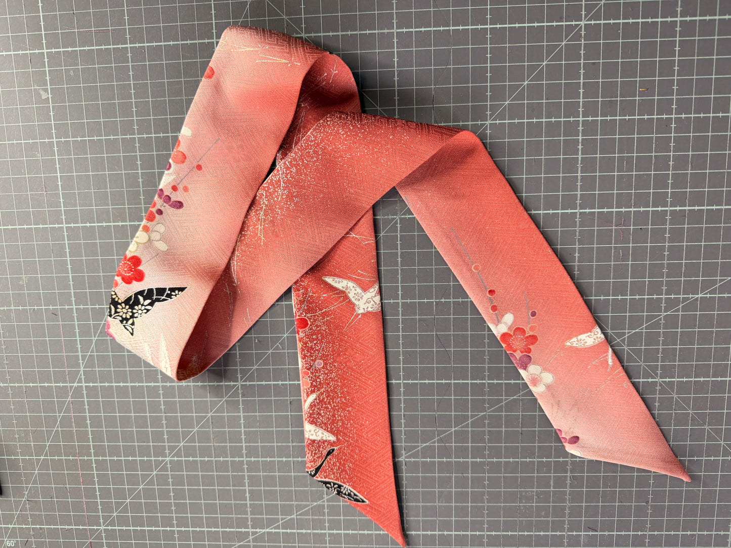 Foulard ruban kimono japonais en soie Neuf