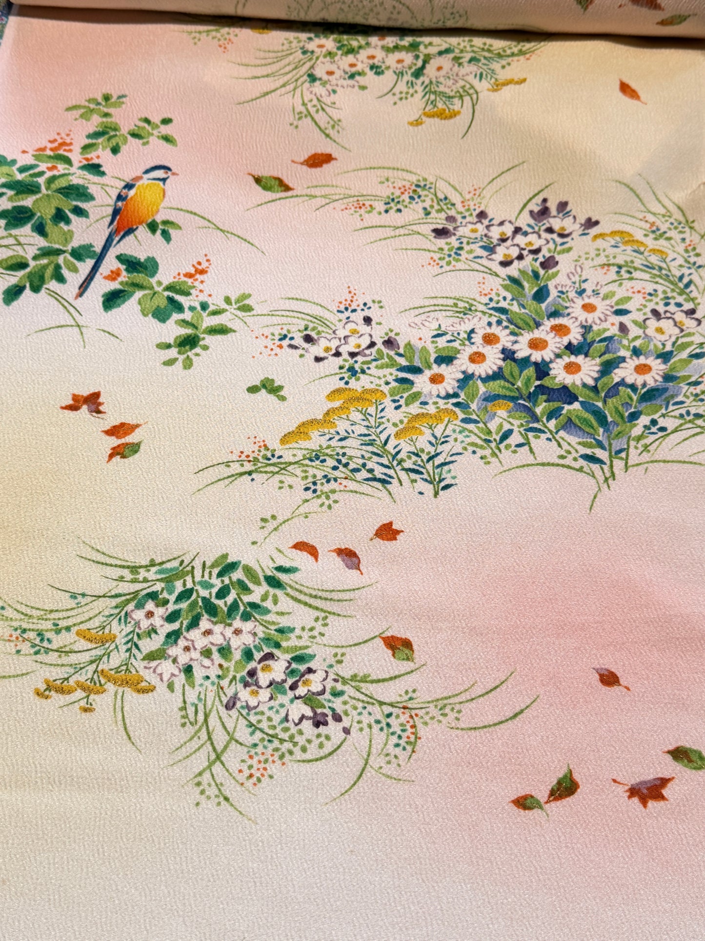 Noren Rideaux japonais 2 panneaux en kimono soie