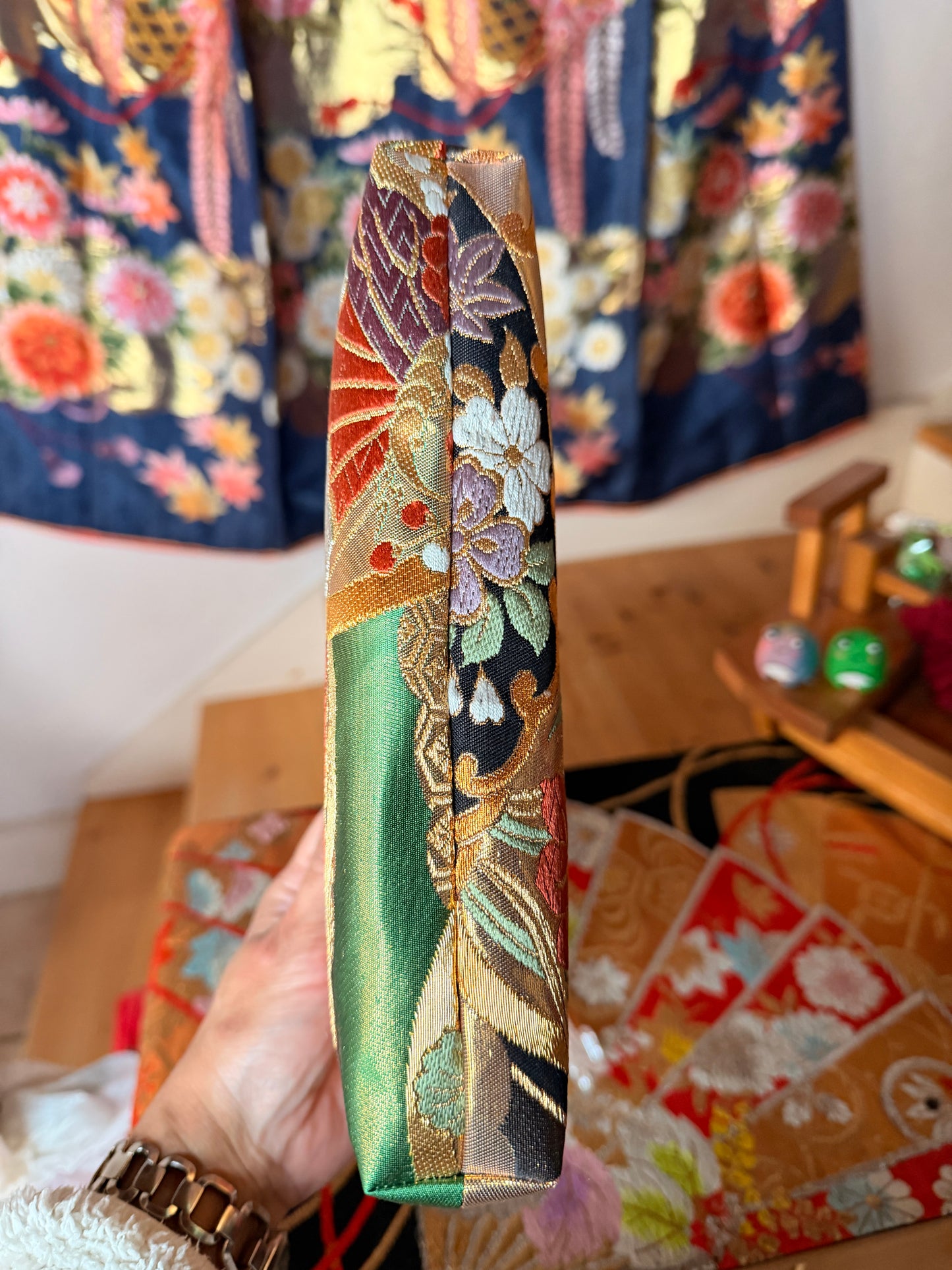 Pochette Obi en soie kimono japonais