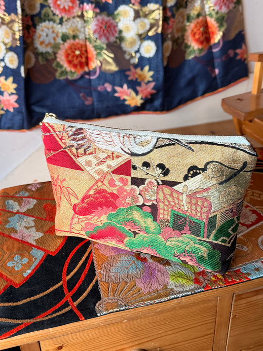 Pochette Obi antique japonais en soie
