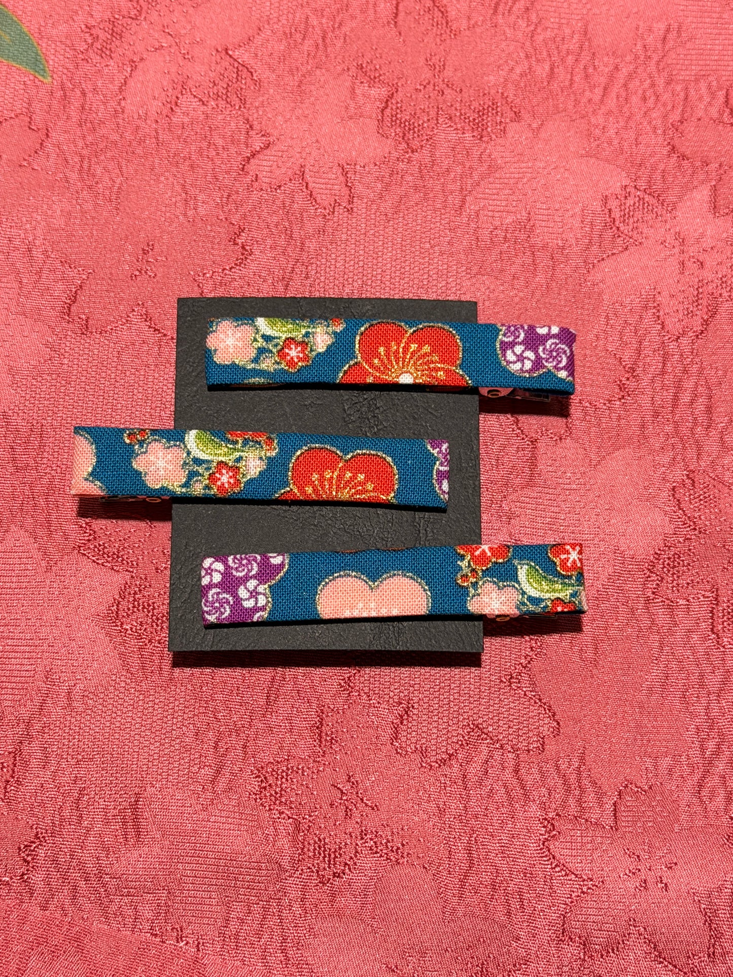 3 Clips pour les cheveux coton japonais