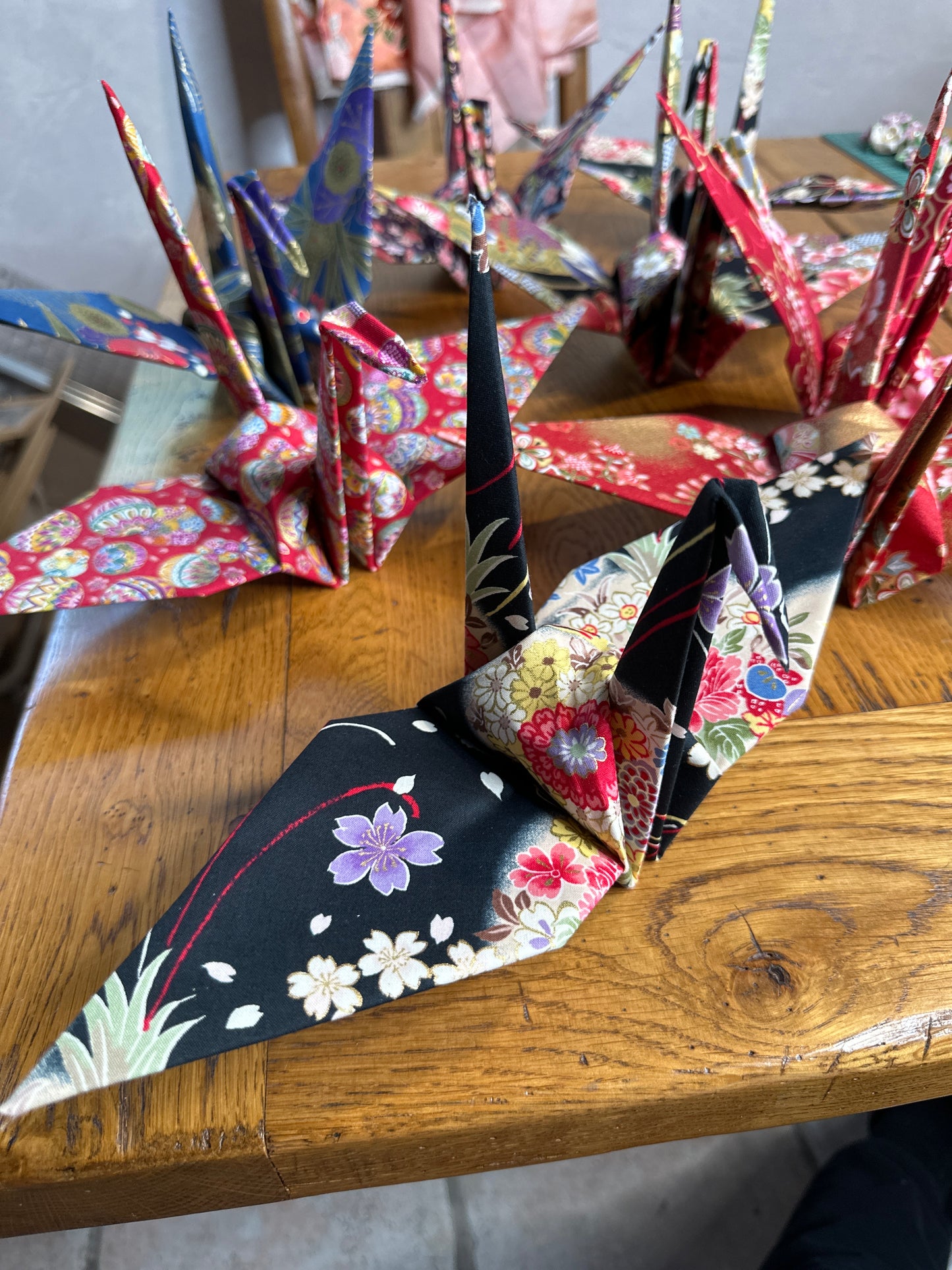 Grue oiseau en coton japonais Neuf