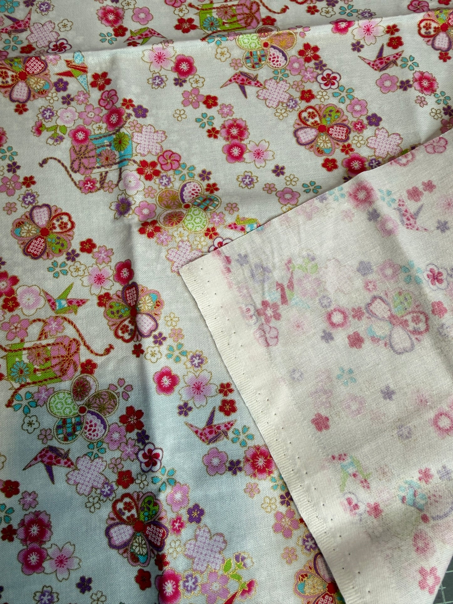 Coupon Tissu Japonais en coton 50cmx50cm