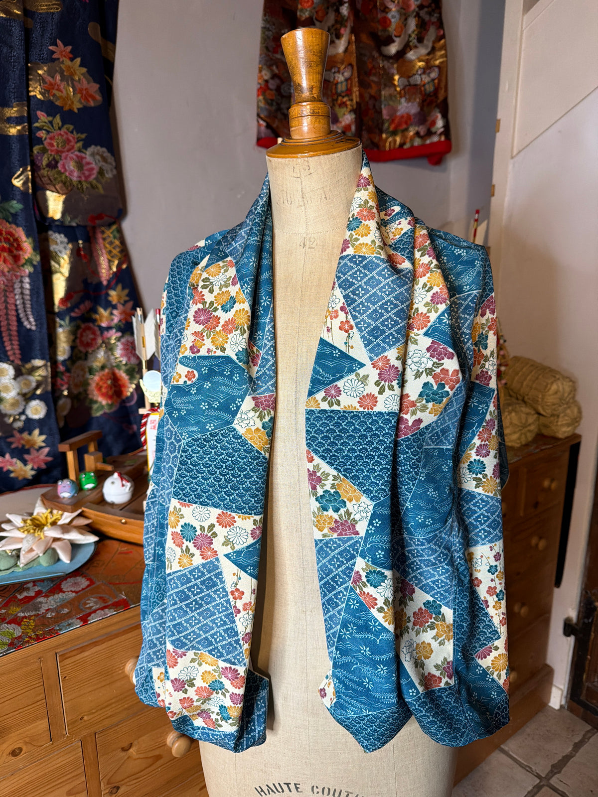 Top tunique 3 en 1 kimono japonais en soie
