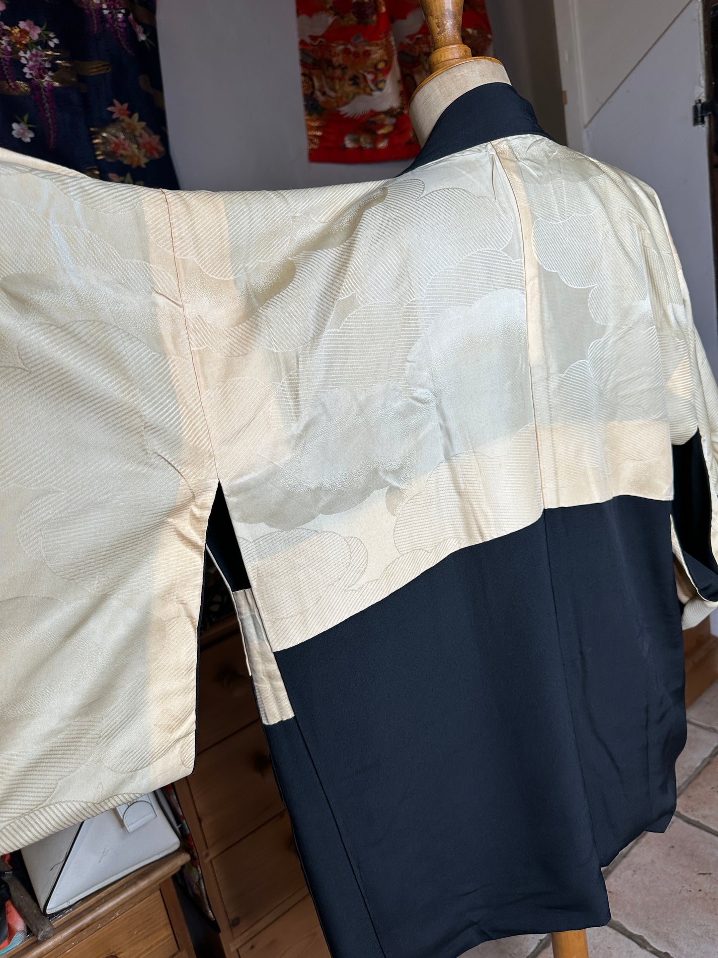 Haori kimono veste japonais en soie occasion